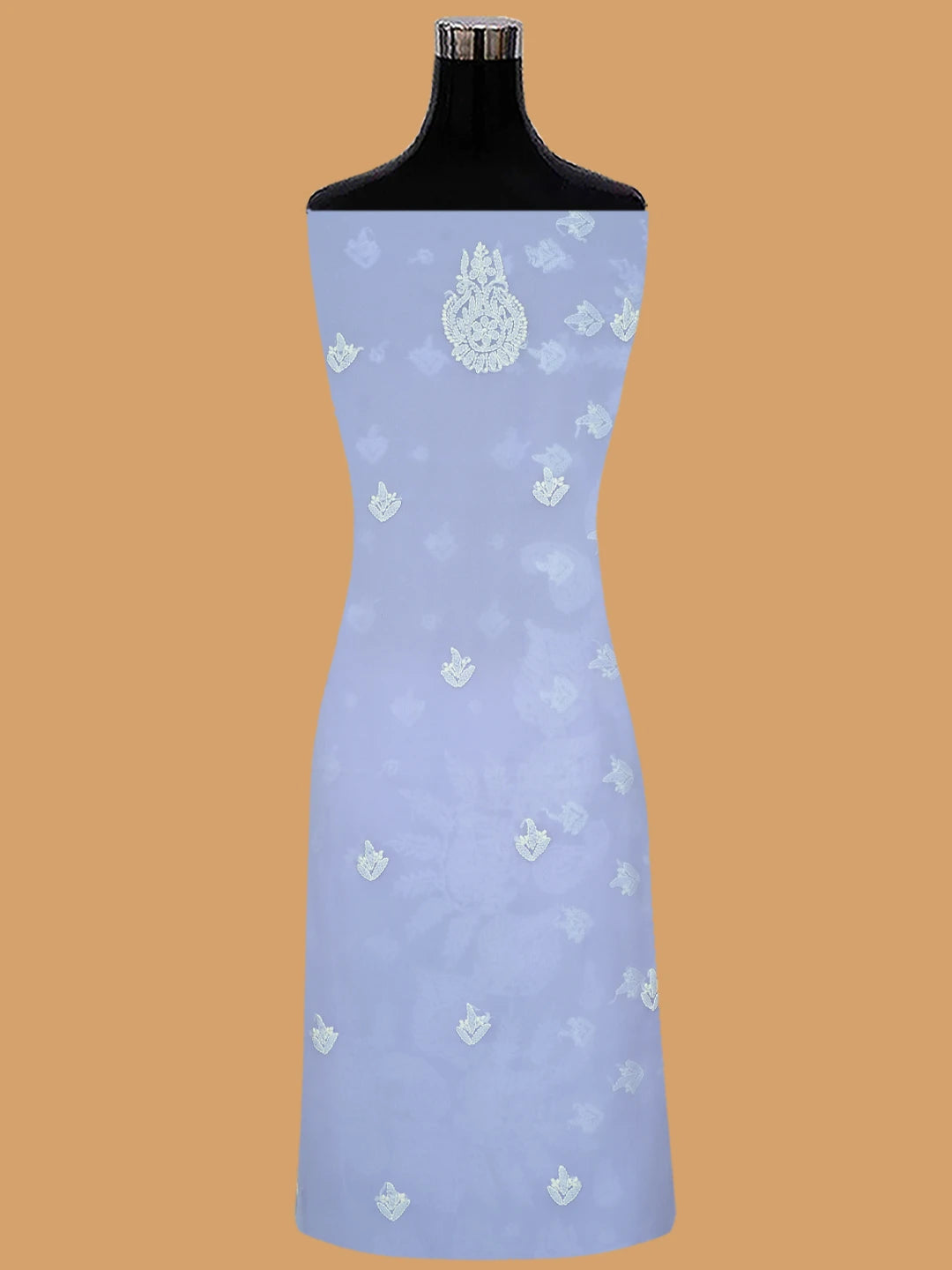Ada Hand Embroidered Mauve Georgette Lucknowi Chikankari Unstitched Suit Piece 01A696608