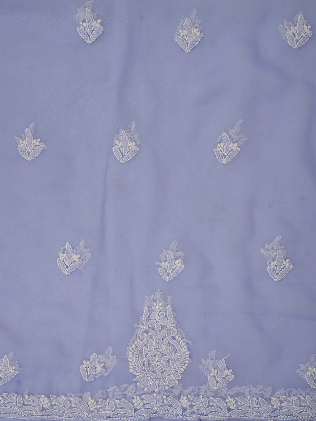 Ada Hand Embroidered Mauve Georgette Lucknowi Chikankari Unstitched Suit Piece 01A696608