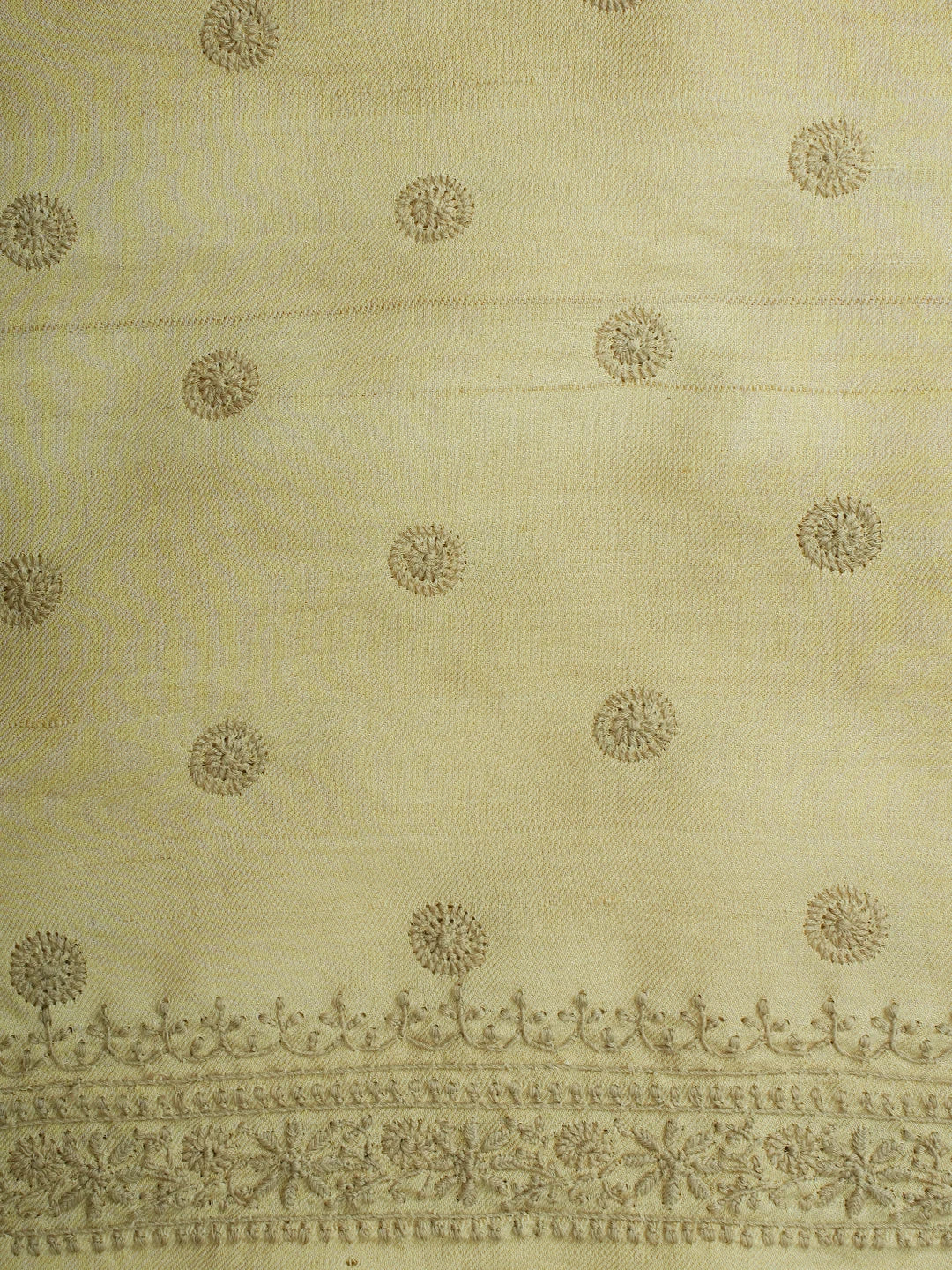 Ada Hand Embroidered Fawn Moonga Silk Lucknowi Chikankari Unstitched Men's Kurta Piece 01A698615