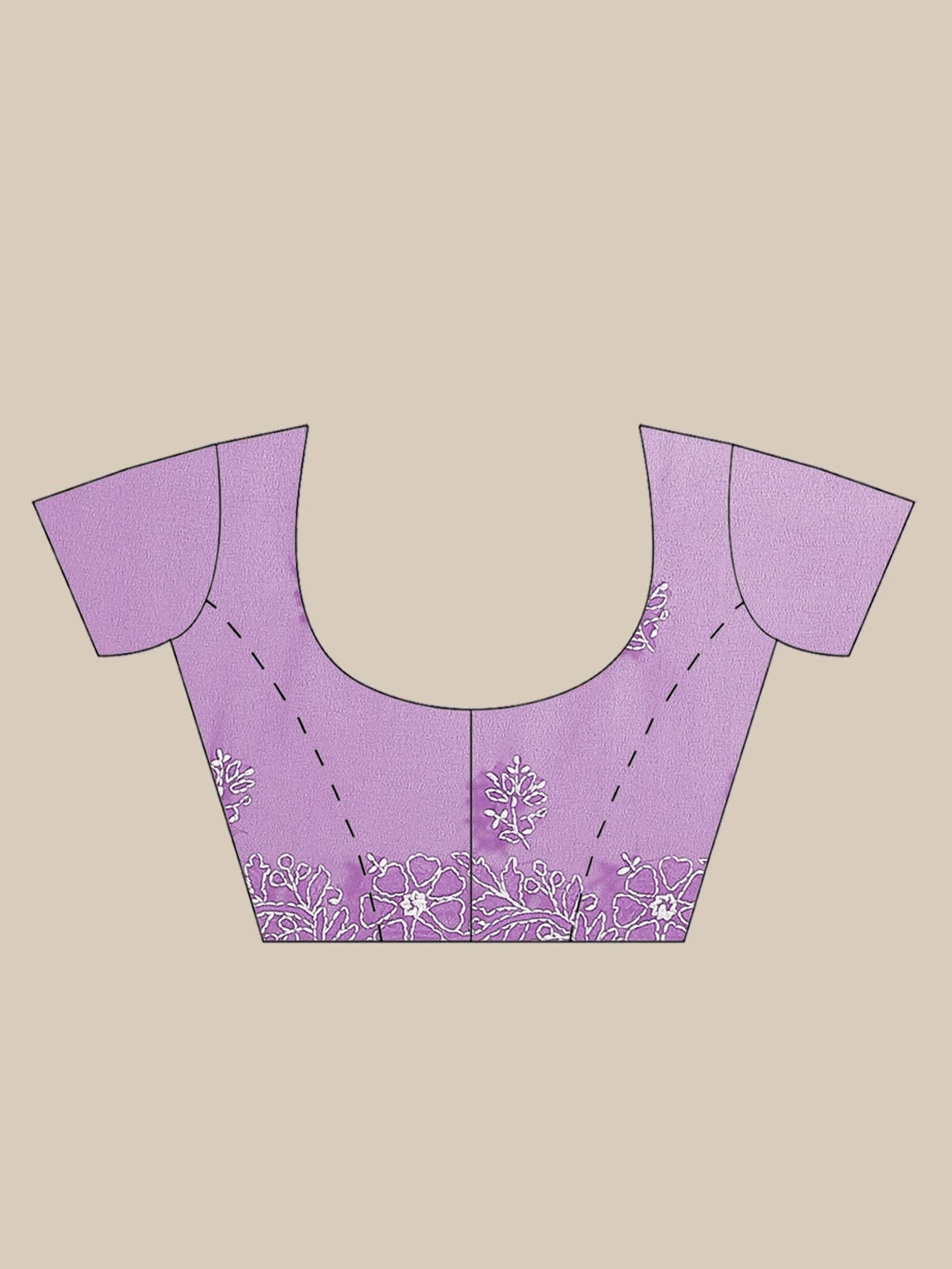 Ada Hand Embroidered Mauve Georgette Lucknowi Chikankari Saree With Blouse A130253