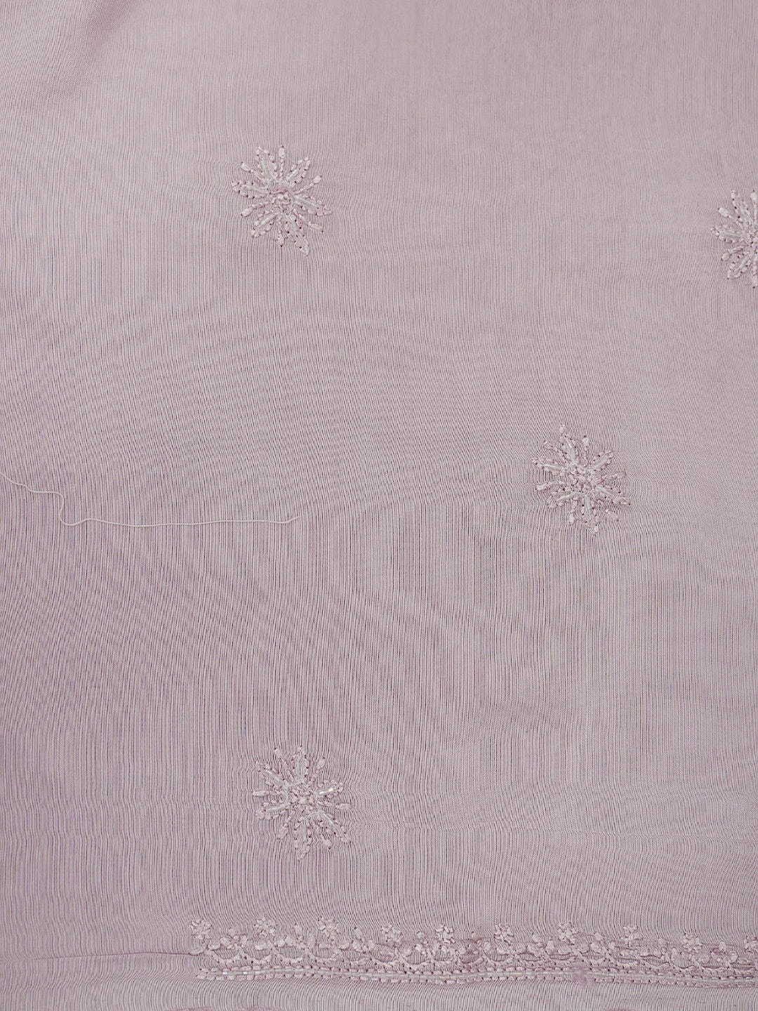Ada Hand Embroidered Mauve Maslin Lucknowi Chikankari Unstitched Kurta Dupatta Set With Cutdana Work 01A713171