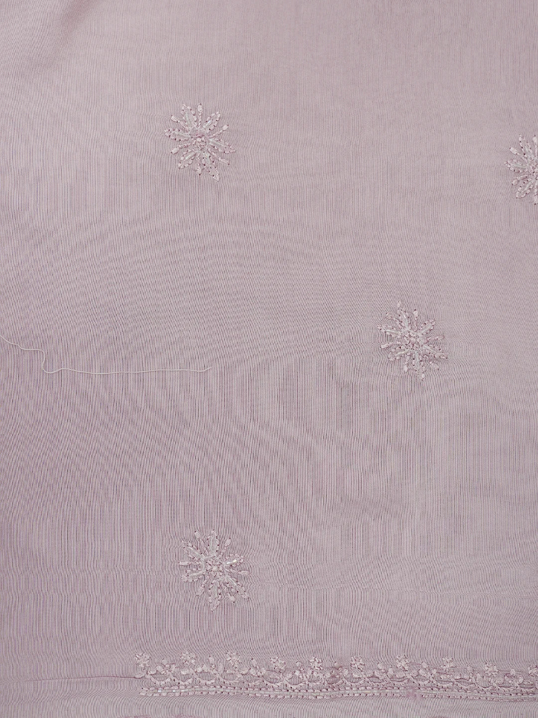 Ada Hand Embroidered Mauve Maslin Lucknowi Chikankari Unstitched Kurta Dupatta Set With Cutdana Work 01A713171