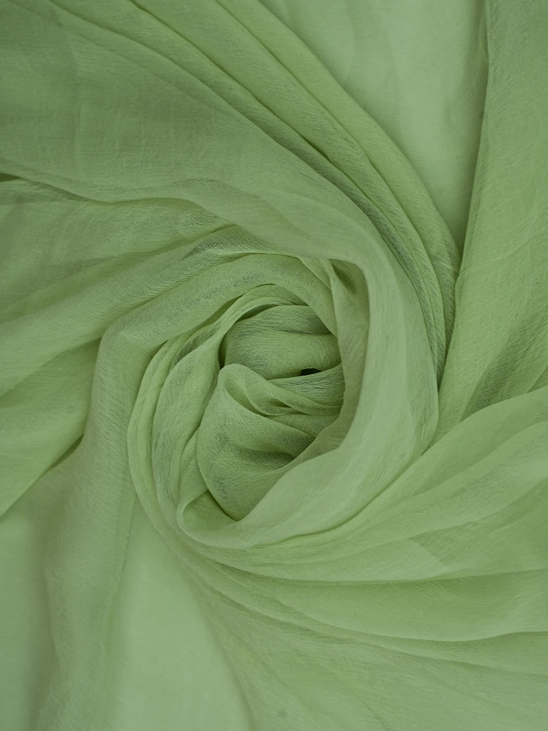 Ada Hand Embroidered Pista Green Muslin Lucknowi Chikankari Unstitched Suit Piece With Cutdana Work 01A713180