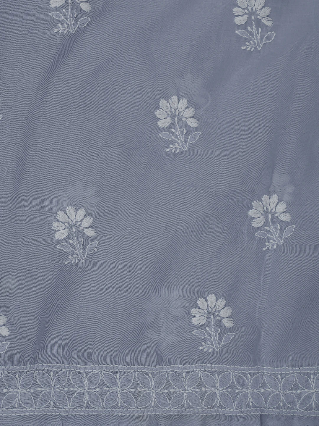 Ada Hand Embroidered Mauve Cotton Lucknowi Chikankari Unstitched Kurta Piece 01A718458