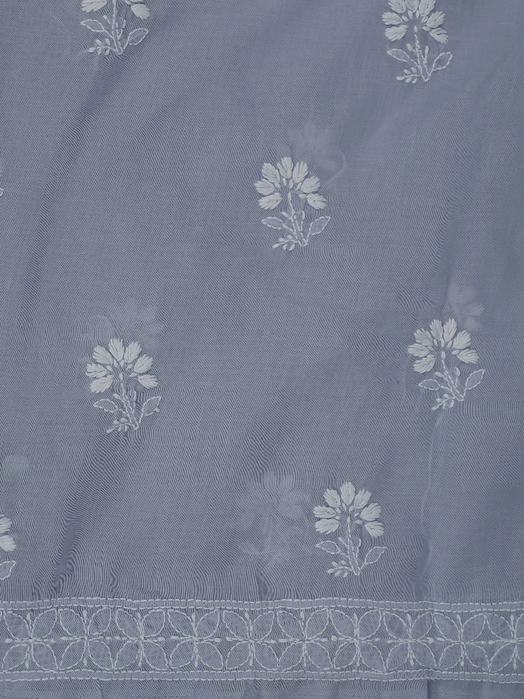 Ada Hand Embroidered Mauve Cotton Lucknowi Chikankari Unstitched Kurta Piece 01A718458