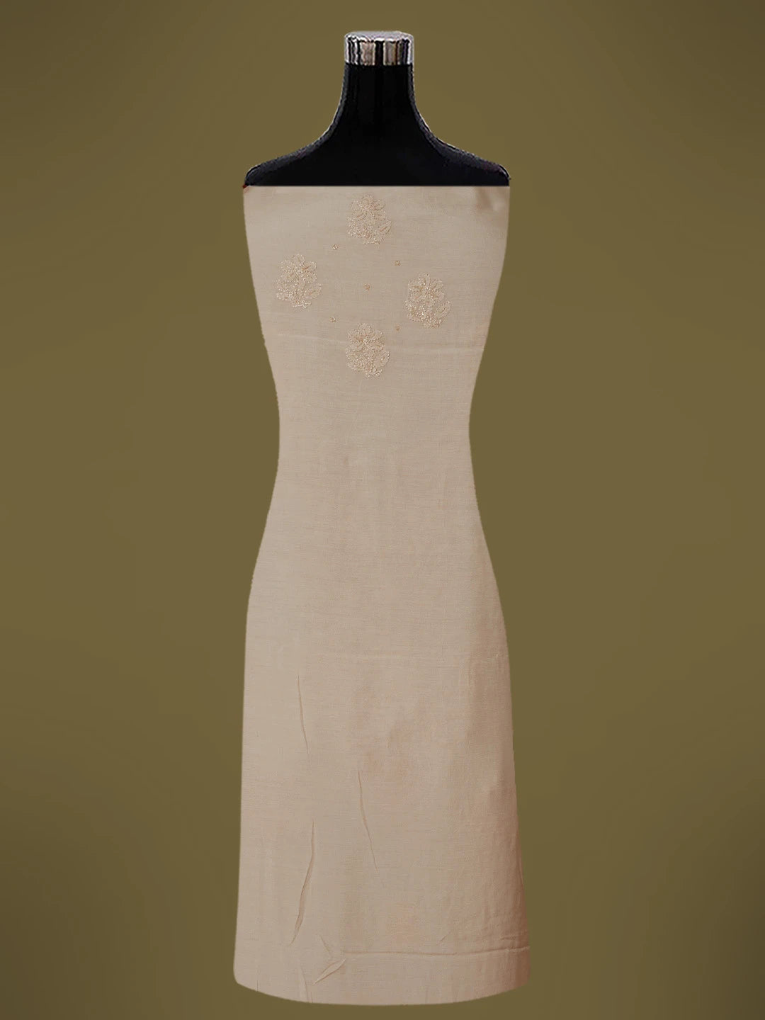 Ada Hand Embroidered Heather Peach Muslin Lucknowi Chikankari Unstitched Suit Piece With Cutdana Work 01A713238