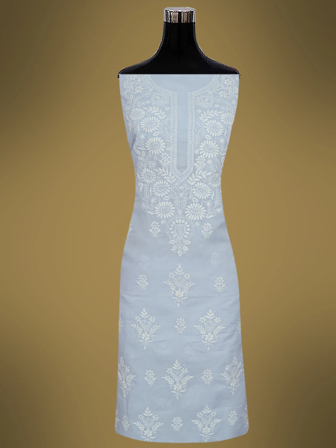 Ada Hand Embroidered Mauve Cotton Lucknowi Chikankari Unstitched Suit Piece 01A633662