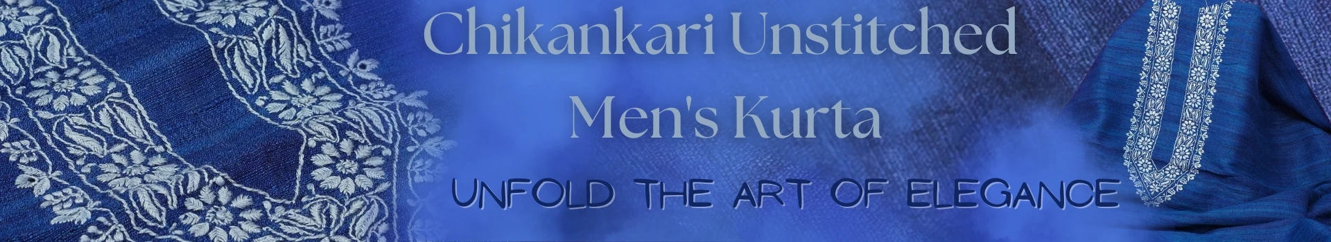 Men's Chikan Unstitched Kurtas