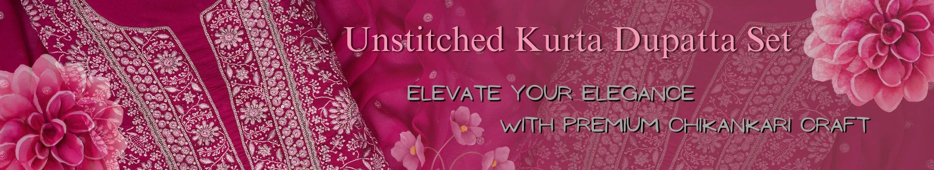 Unstitched Kurta Dupatta Set