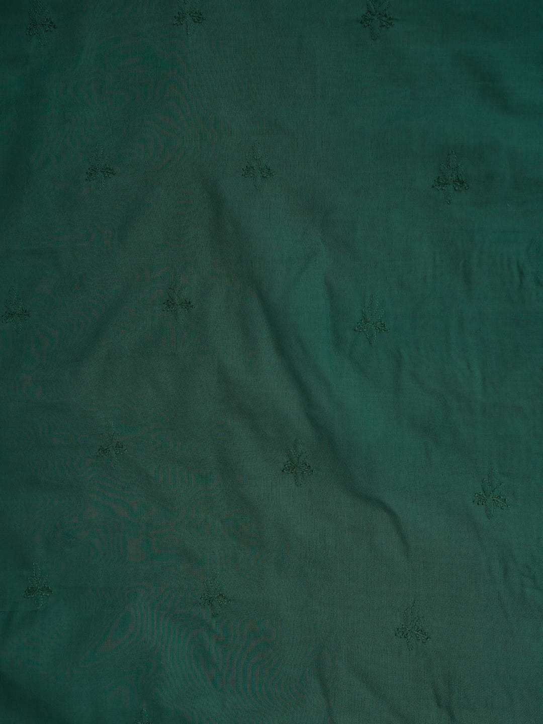 Ada Hand Embroidered Teal Green Cotton Lucknowi Chikankari Unstitched Men's Kurta Piece 01A708681
