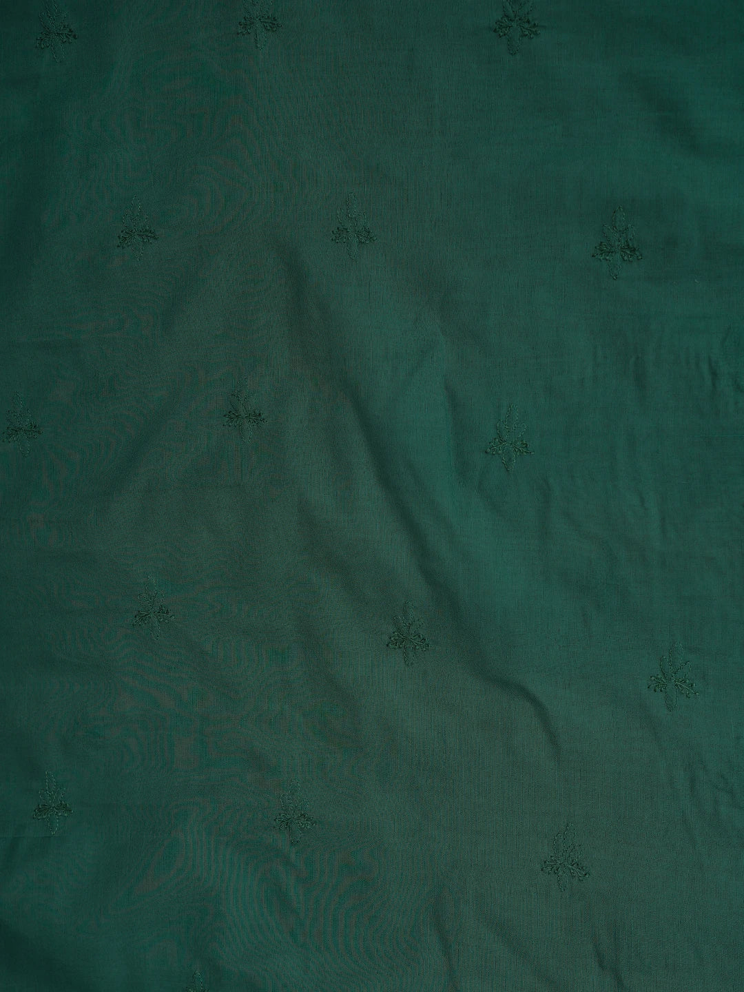 Ada Hand Embroidered Teal Green Cotton Lucknowi Chikankari Unstitched Men's Kurta Piece 01A708681