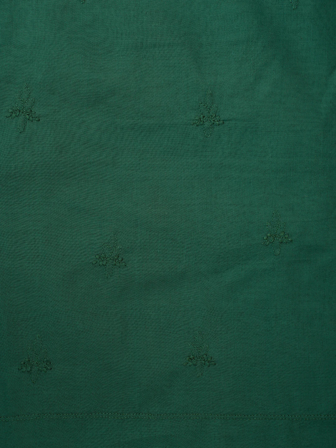 Ada Hand Embroidered Teal Green Cotton Lucknowi Chikankari Unstitched Men's Kurta Piece 01A708681