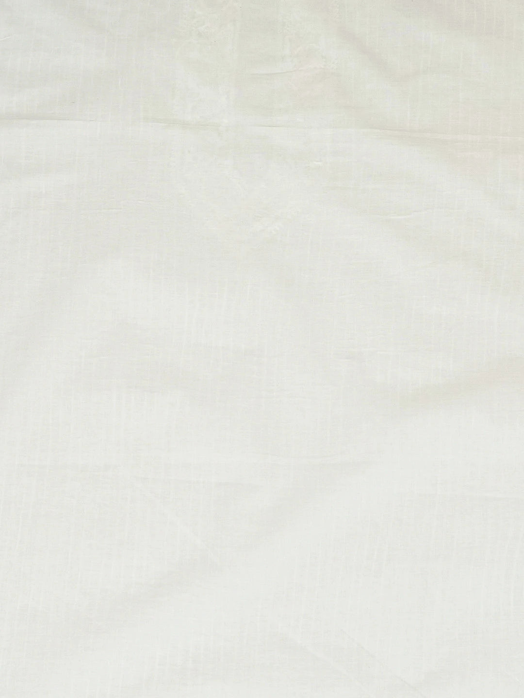 Ada Hand Embroidered White Cotton Lucknowi Chikankari Unstitched Men's Kurta Piece 01A708888