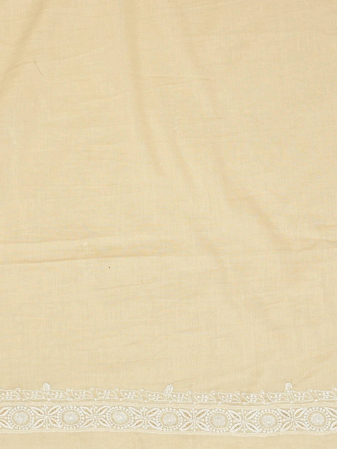 Ada Hand Embroidered Fawn Cotton Lucknowi Chikankari Unstitched Men's Kurta Piece 01A719094