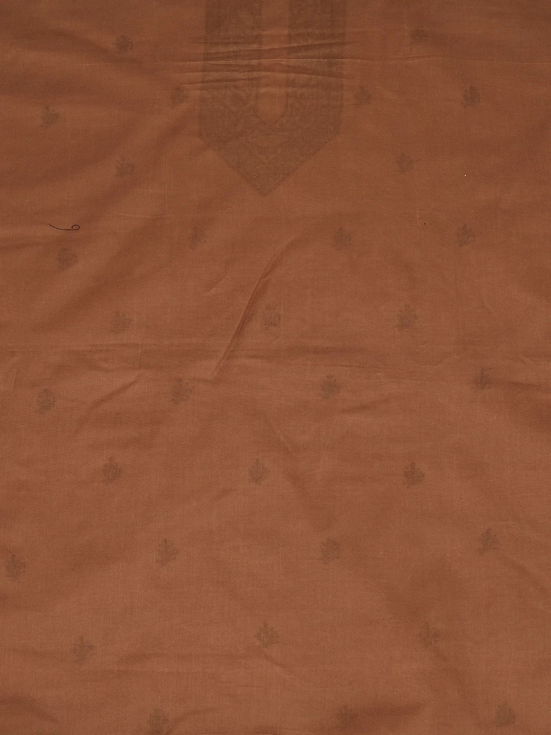Ada Hand Embroidered Brown Cotton Lucknowi Chikankari Unstitched Men's Kurta Piece 01A661757