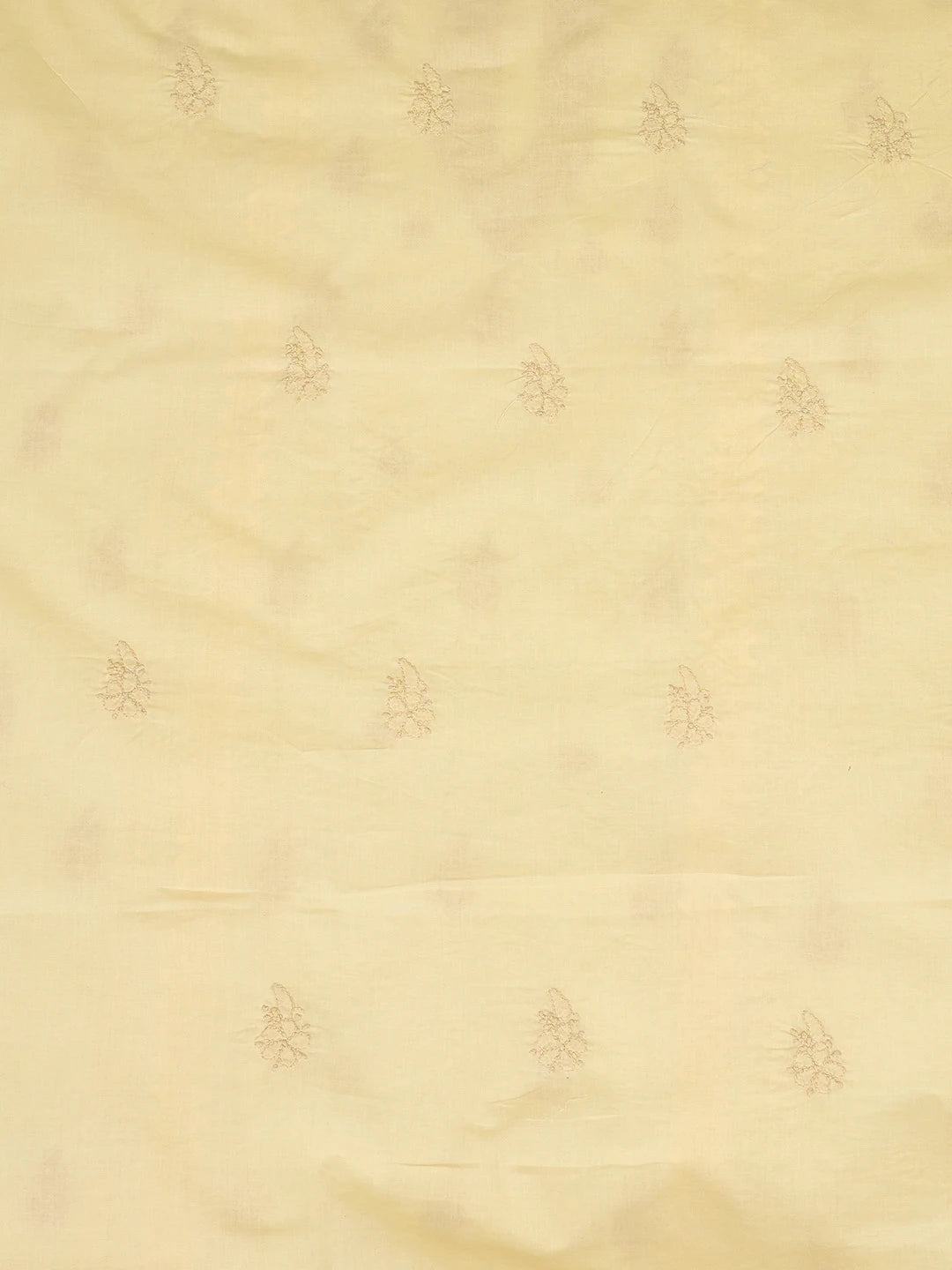 Ada Hand Embroidered Wheat Beige Cotton Lucknowi Chikankari Unstitched Men's Kurta Piece 01A706058