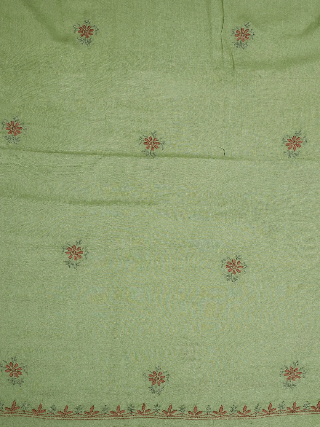 Ada Hand Embroidered Pista Green Modal Lucknowi Chikankari Unstitched Suit Piece 01A700550