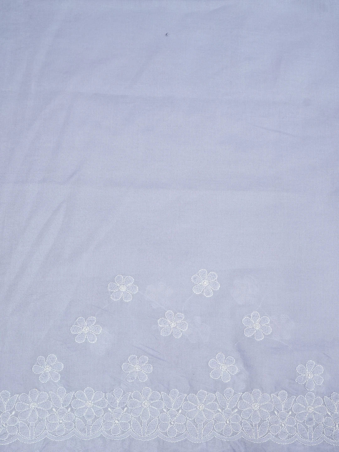 Ada Hand Embroidered Mauve Cotton Lucknowi Chikankari Saree and Blouse 01A720754