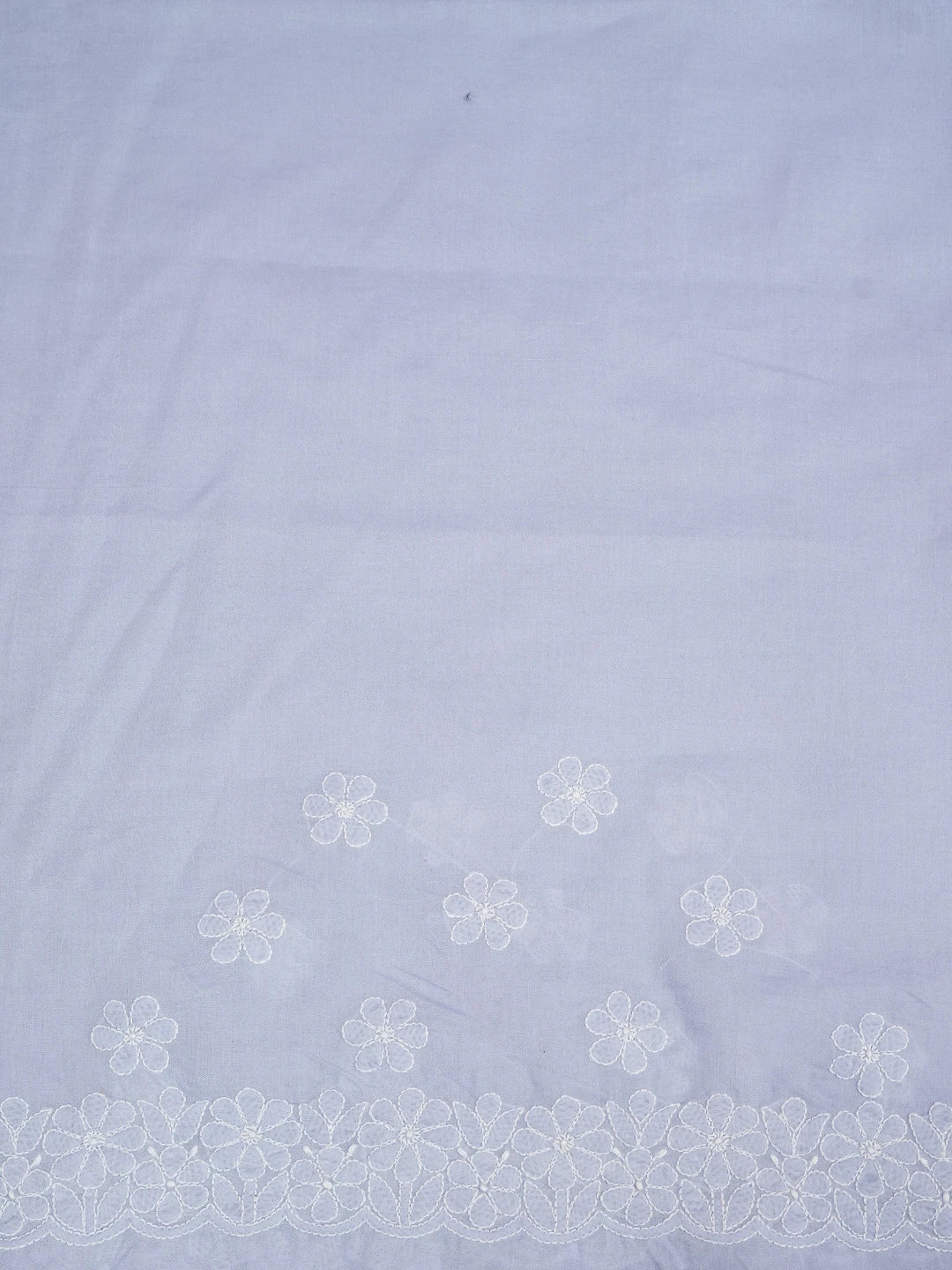 Ada Hand Embroidered Mauve Cotton Lucknowi Chikankari Saree and Blouse 01A720754