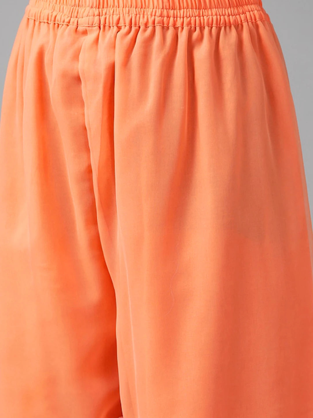 Ada Hand Embroidered Orange Georgette Lucknowi Chikankari Unstitched Suit Piece A211210