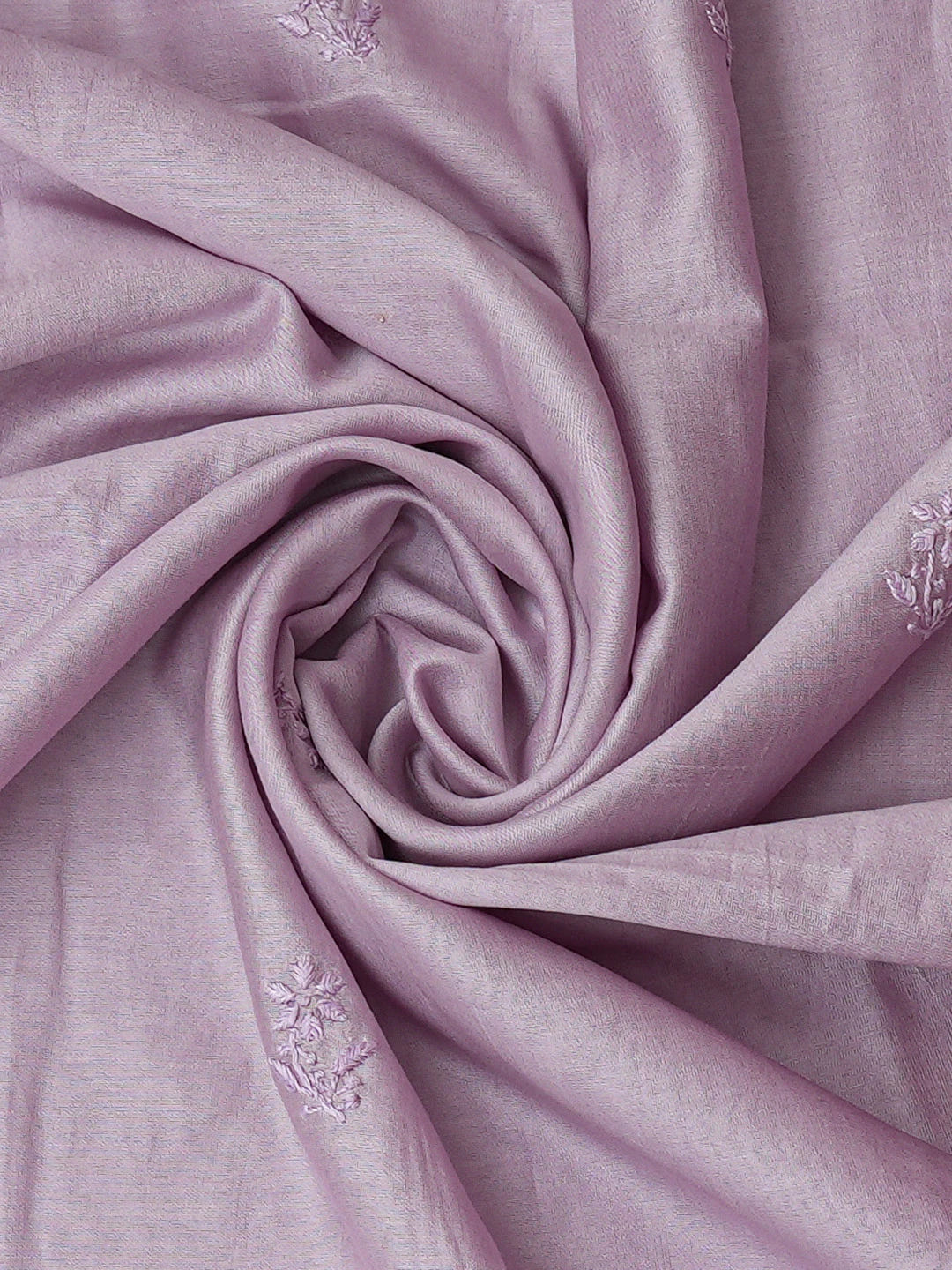 Ada Hand Embroidered Lavender Chanderi Lucknowi Chikankari Unstitched Kurta Dupatta Set 01A729070