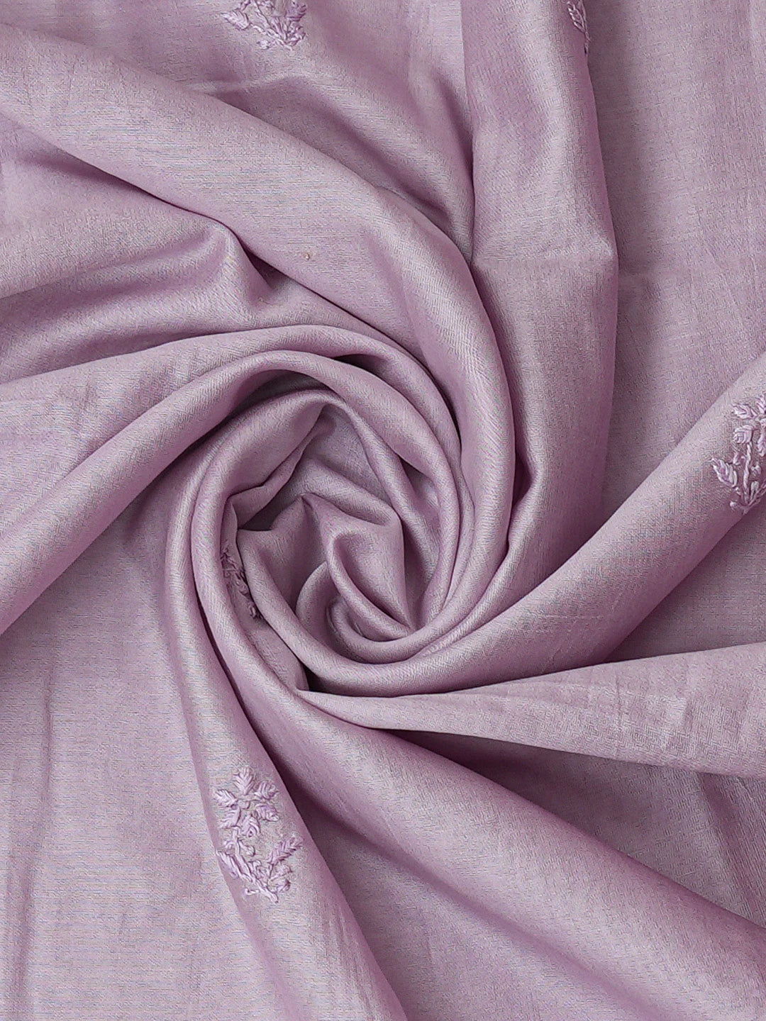 Ada Hand Embroidered Lavender Chanderi Lucknowi Chikankari Unstitched Kurta Dupatta Set 01A729070