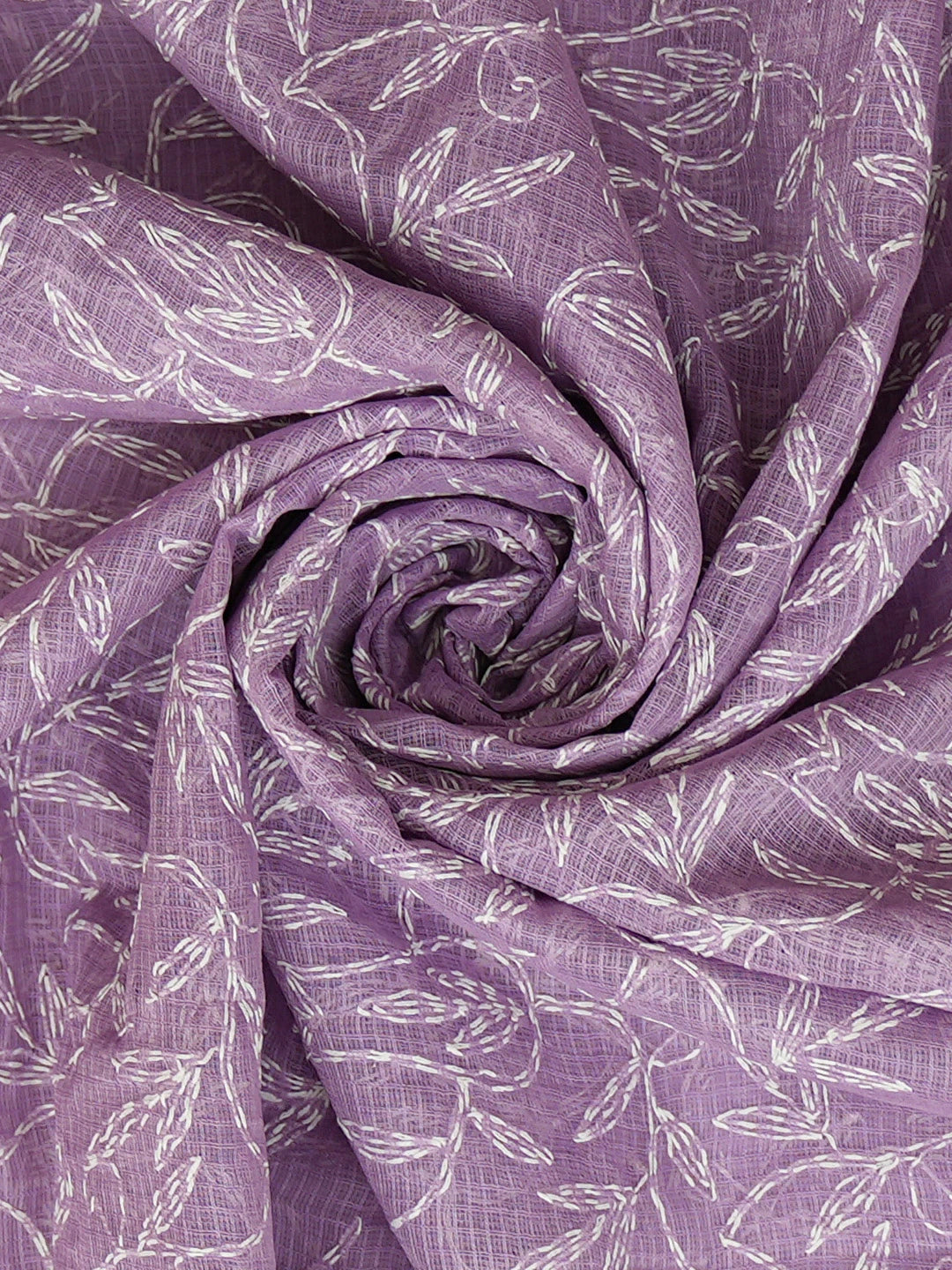 Ada Hand Embroidered Mauve Kota Lucknowi Chikankari Dupatta 01A721748