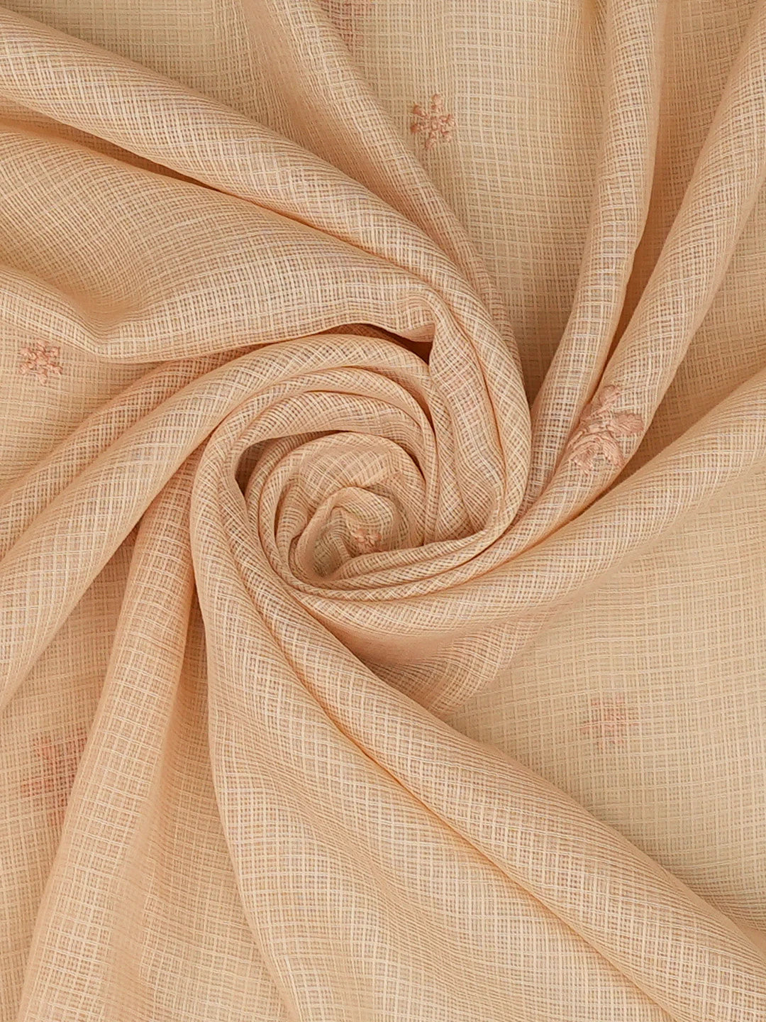 Ada Hand Embroidered Fawn Kota Lucknowi Chikankari Dupatta 01A692775