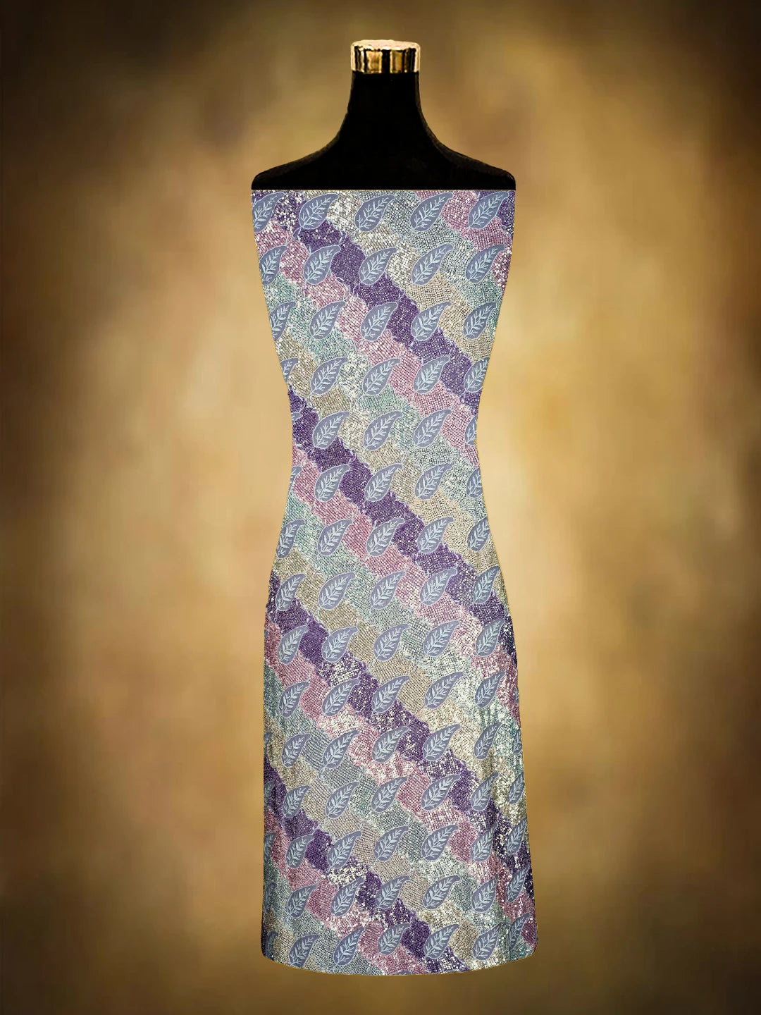 Ada Hand Embroidered Mauve Pure Georgette Lucknowi Chikankari Unstitched Kurta Dupatta Set With Sequinned Work 01A635927