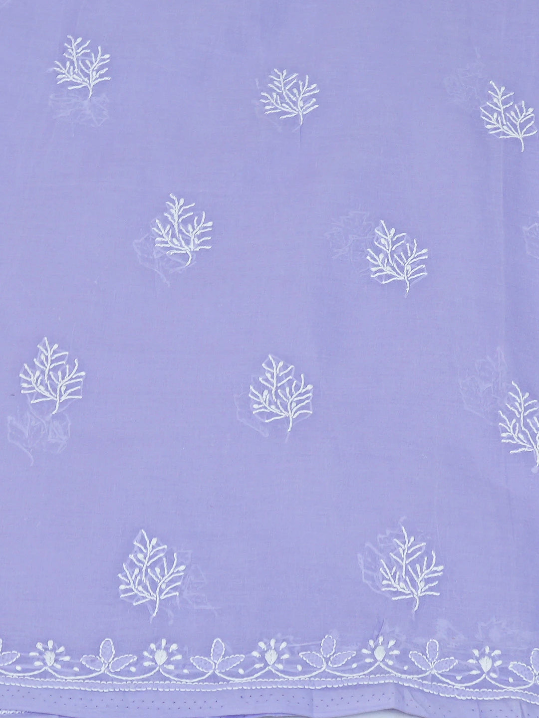 Ada Hand Embroidered Mauve Cotton Lucknowi Chikankari Unstitched Suit Piece With Cutdana Work 01A651854