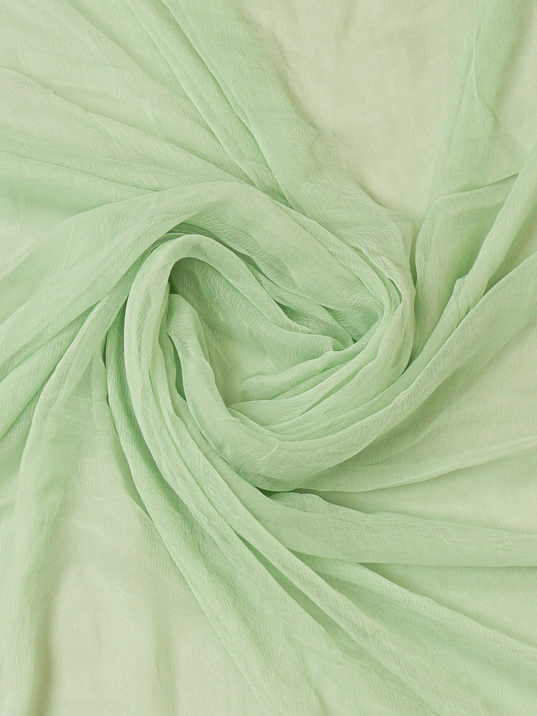 Ada Hand Embroidered Pista Green Cotton Lucknowi Chikankari Unstitched Suit Piece With Cutdana Work 01A595391
