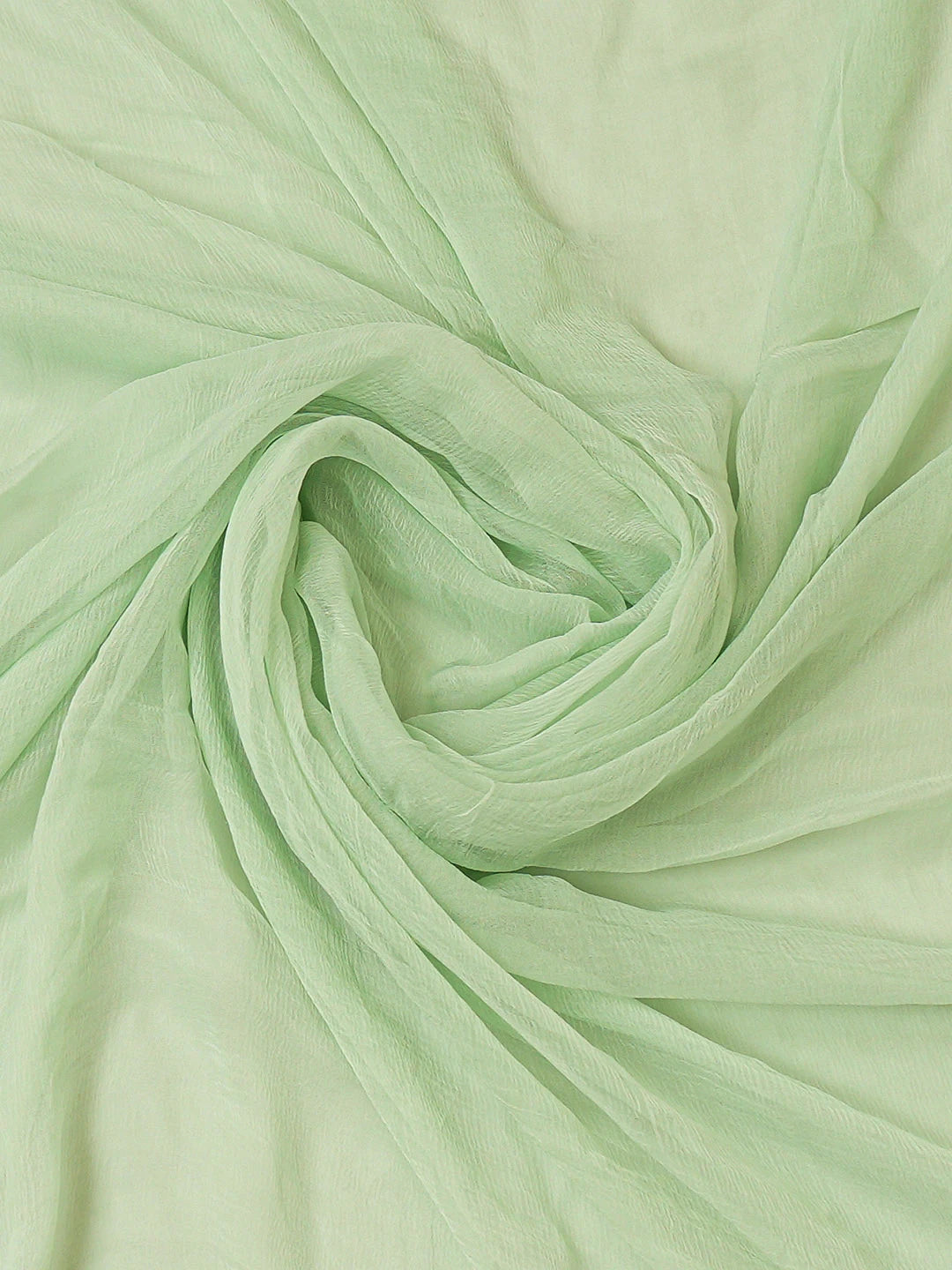 Ada Hand Embroidered Pista Green Cotton Lucknowi Chikankari Unstitched Suit Piece With Cutdana Work 01A595391