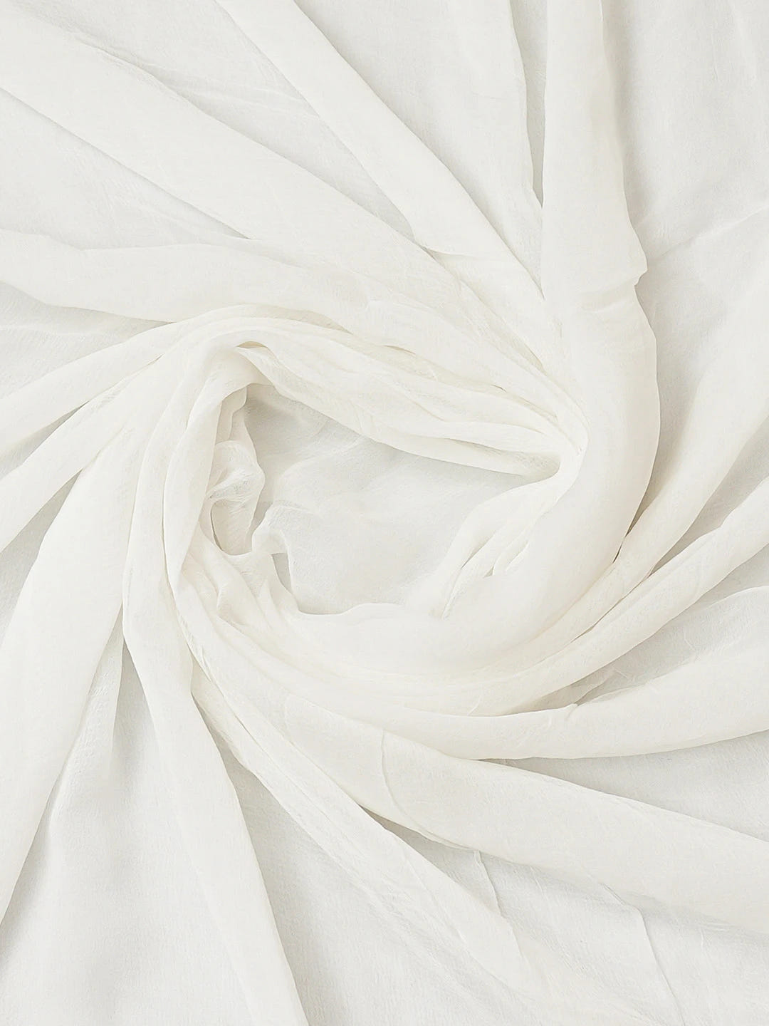 Ada Hand Embroidered White Muslin Lucknowi Chikankari Unstitched Suit Piece With Cutdana Work 01A399948