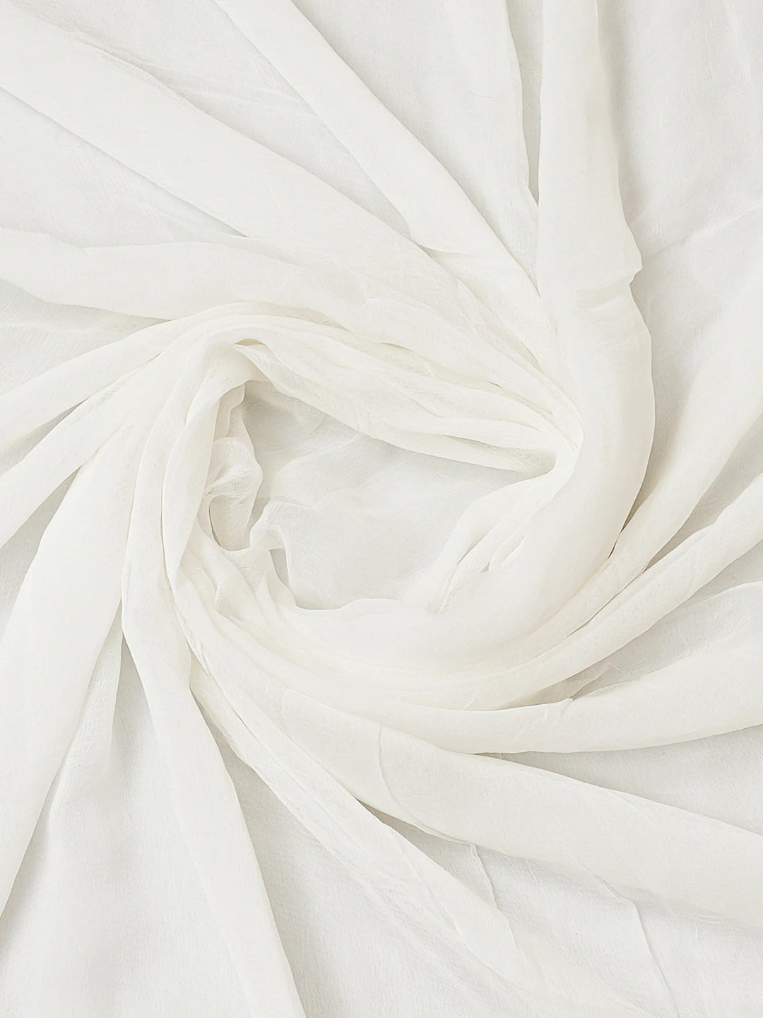Ada Hand Embroidered White Muslin Lucknowi Chikankari Unstitched Suit Piece With Cutdana Work 01A399948
