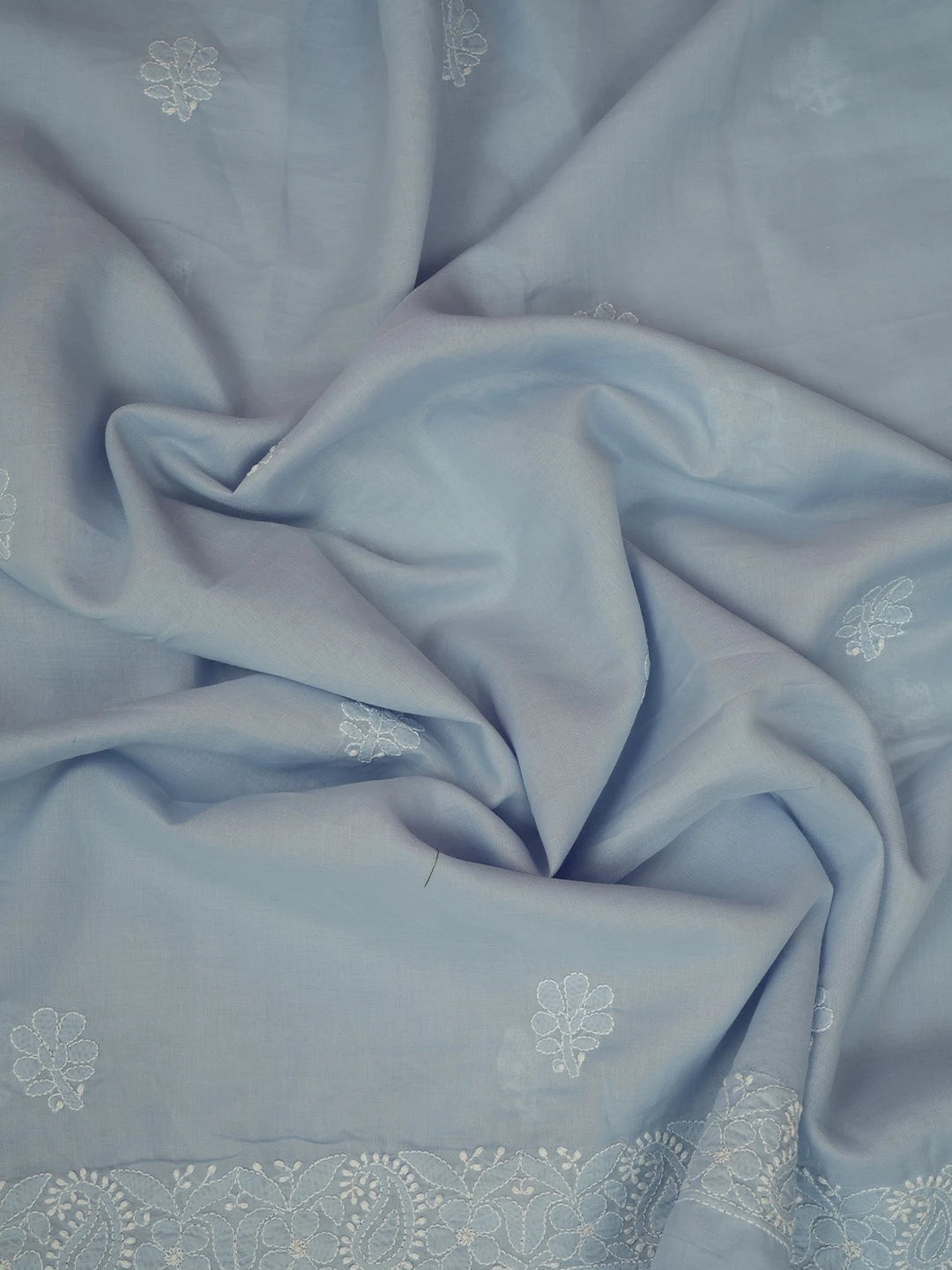 Ada Hand Embroidered Mauve Cotton Lucknowi Chikankari Unstitched Suit Piece 01A708863