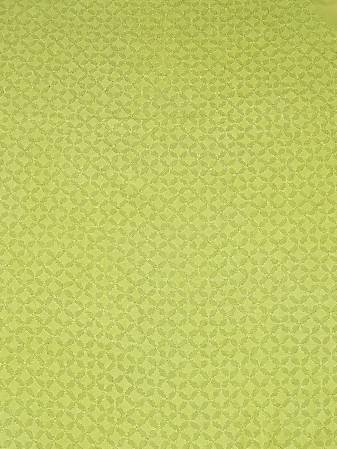 Ada Hand Embroidered Parrot Green Viscose Georgette Lucknowi Chikankari Unstitched Men's Kurta Piece 01A461863