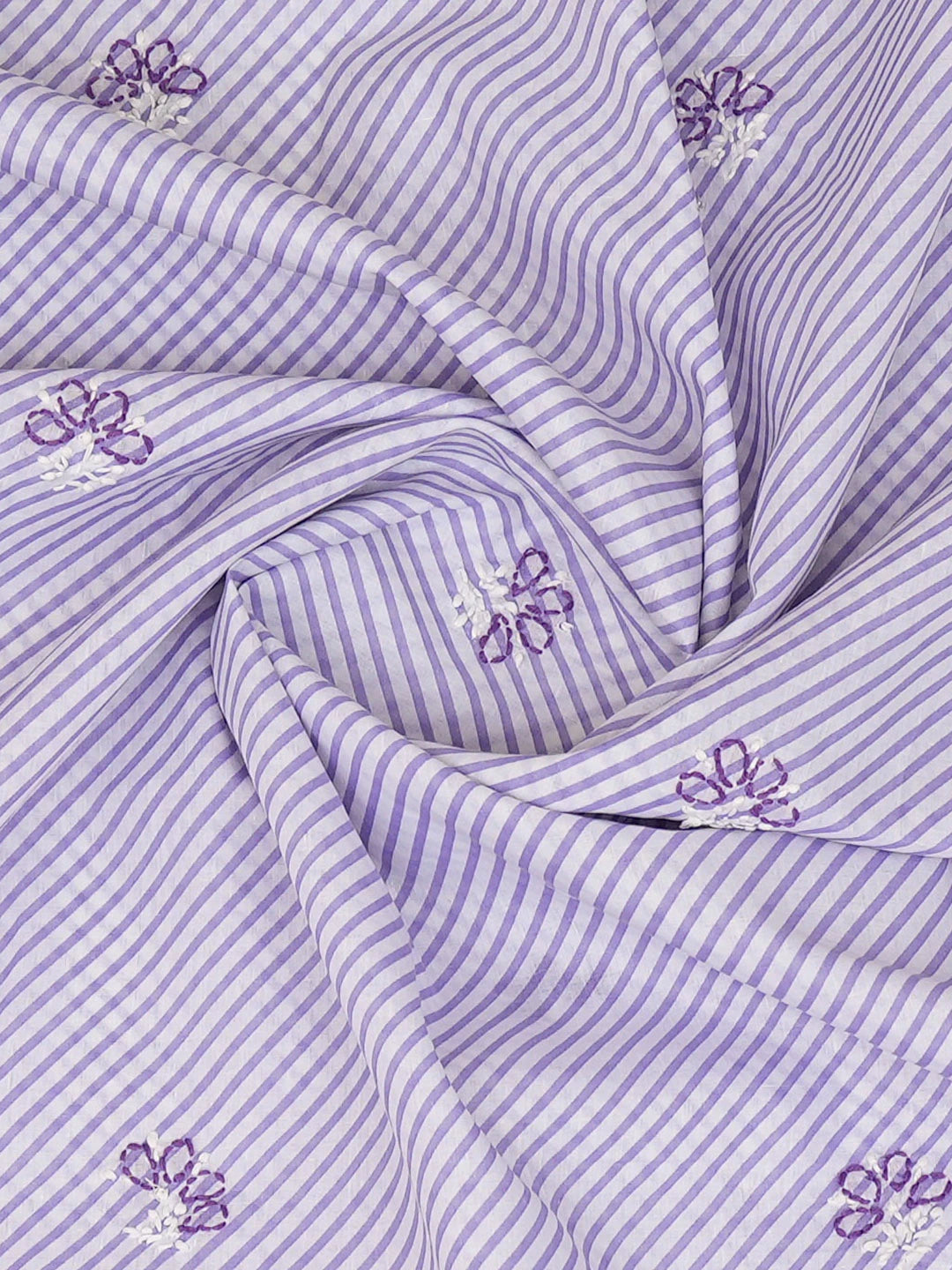 Ada Hand Embroidered Mauve Cotton Lucknowi Chikankari Unstitched Suit Piece 01A704997