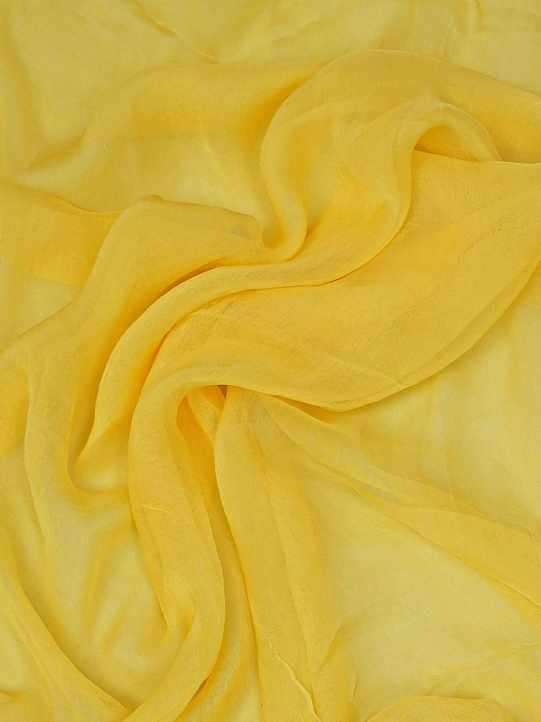 Ada Hand Embroidered Yellow Cotton Lucknowi Chikankari Unstitched Suit Piece 01A569019