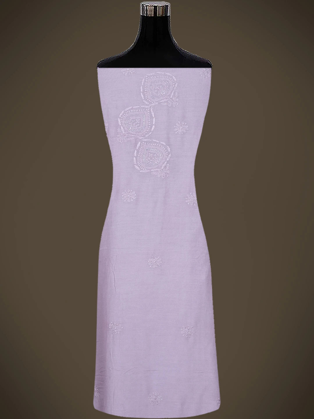 Ada Hand Embroidered Mauve Muslin Lucknowi Chikankari Unstitched Suit Piece With Cutdana Work 01A746188