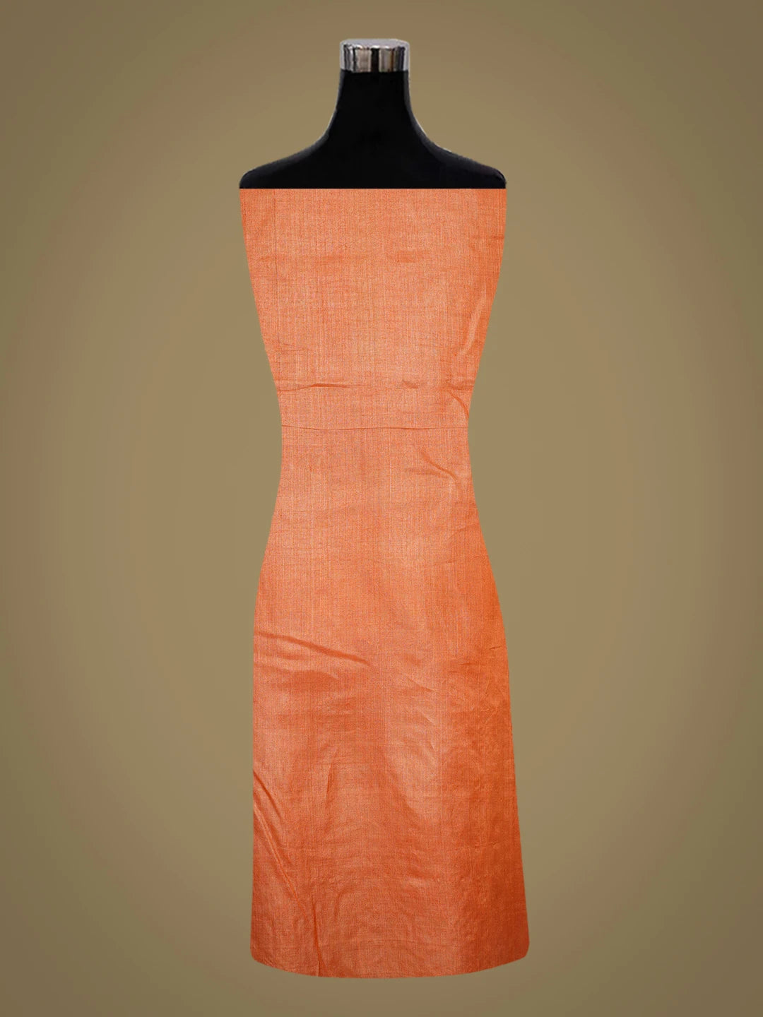 Ada Hand Embroidered Mahogany Orange Silk Lucknowi Chikankari Unstitched Kurta Piece 01A504836