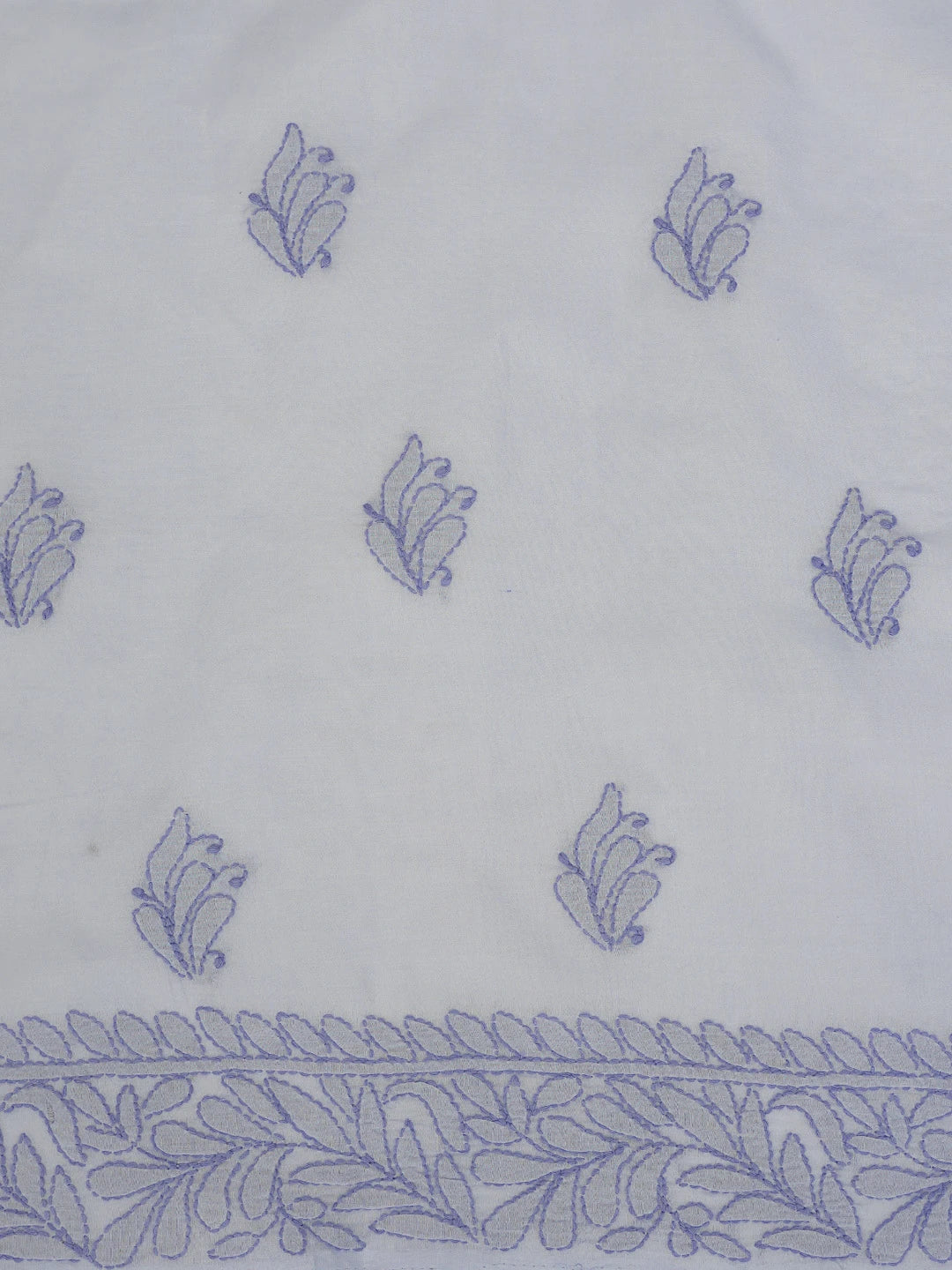Ada Hand Embroidered Mauve Cotton Lucknowi Chikankari Unstitched Suit Piece With Cutdana Work 01A764795