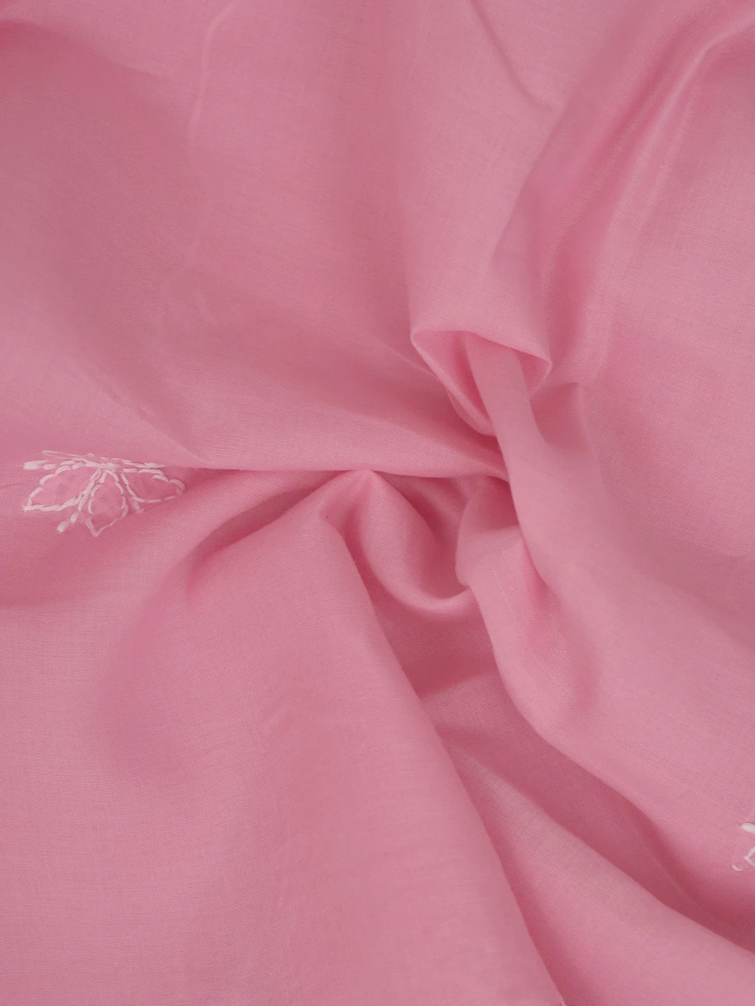 Ada Hand Embroidered Pink Cotton Lucknowi Chikankari Unstitched Suit Piece 01A765262