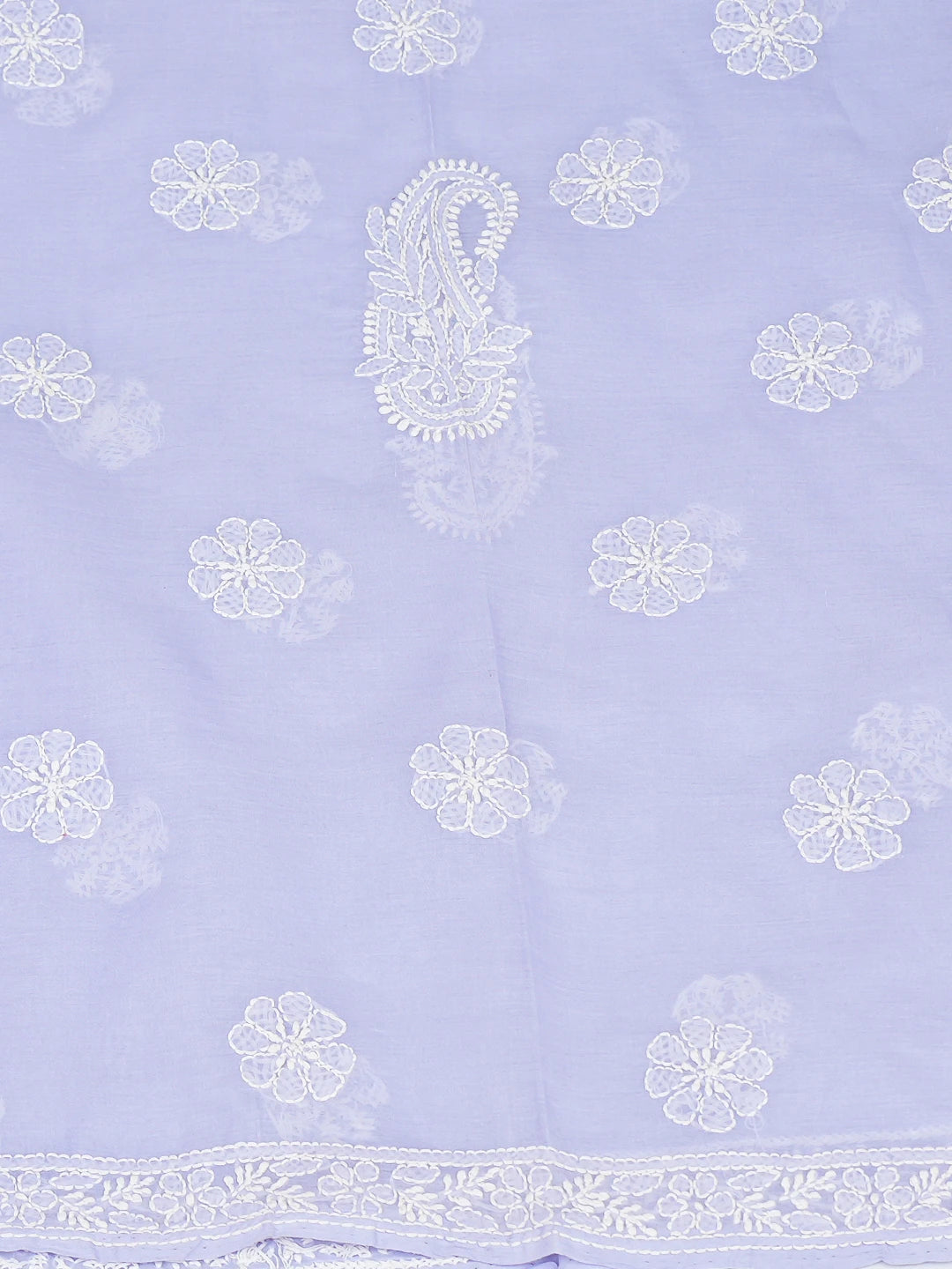Ada Hand Embroidered Mauve Cotton Lucknowi Chikankari Unstitched Suit Piece 01A767592
