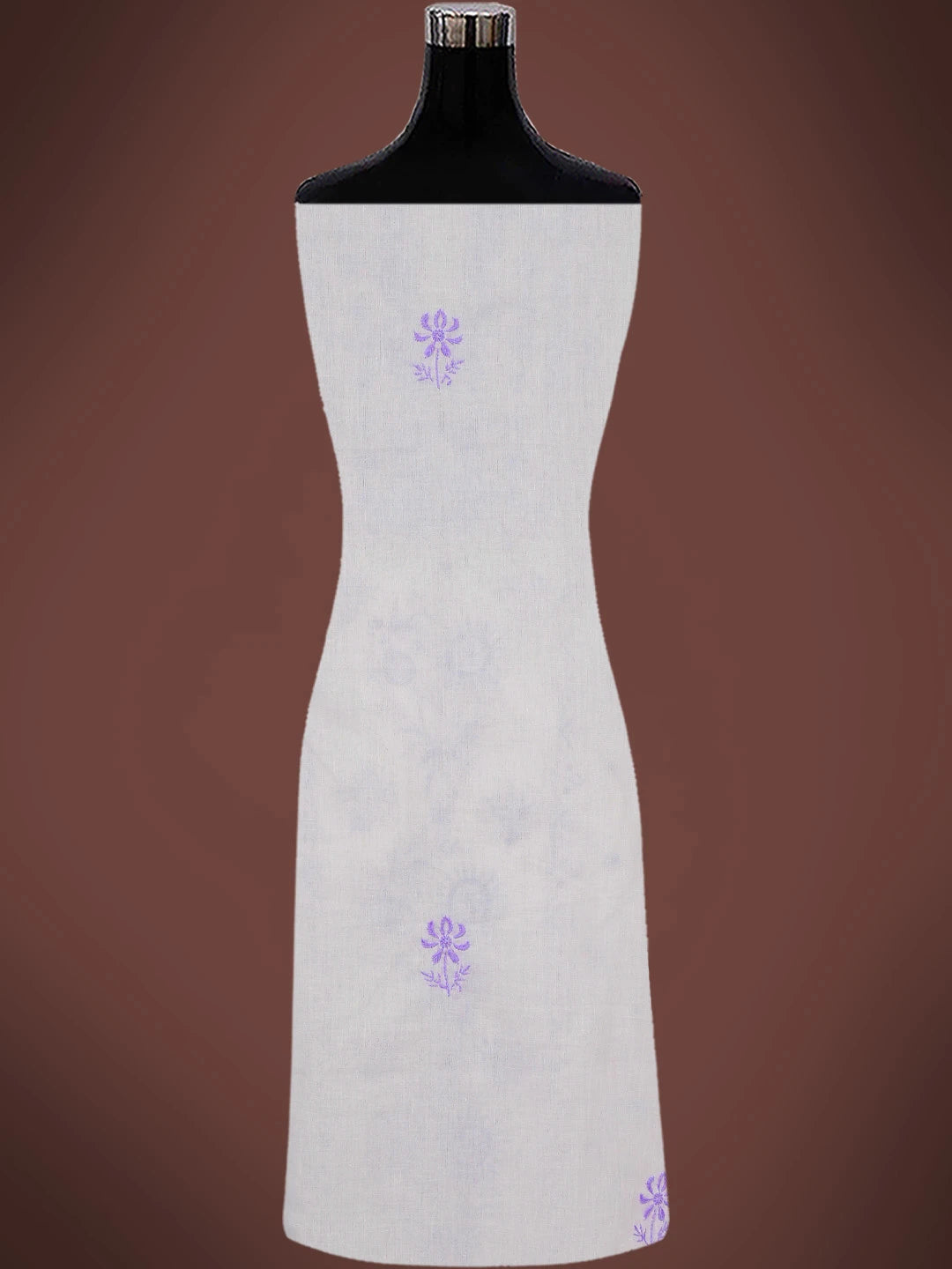 Ada Hand Embroidered Mauve Cotton Lucknowi Chikankari Unstitched Suit Piece 01A440761