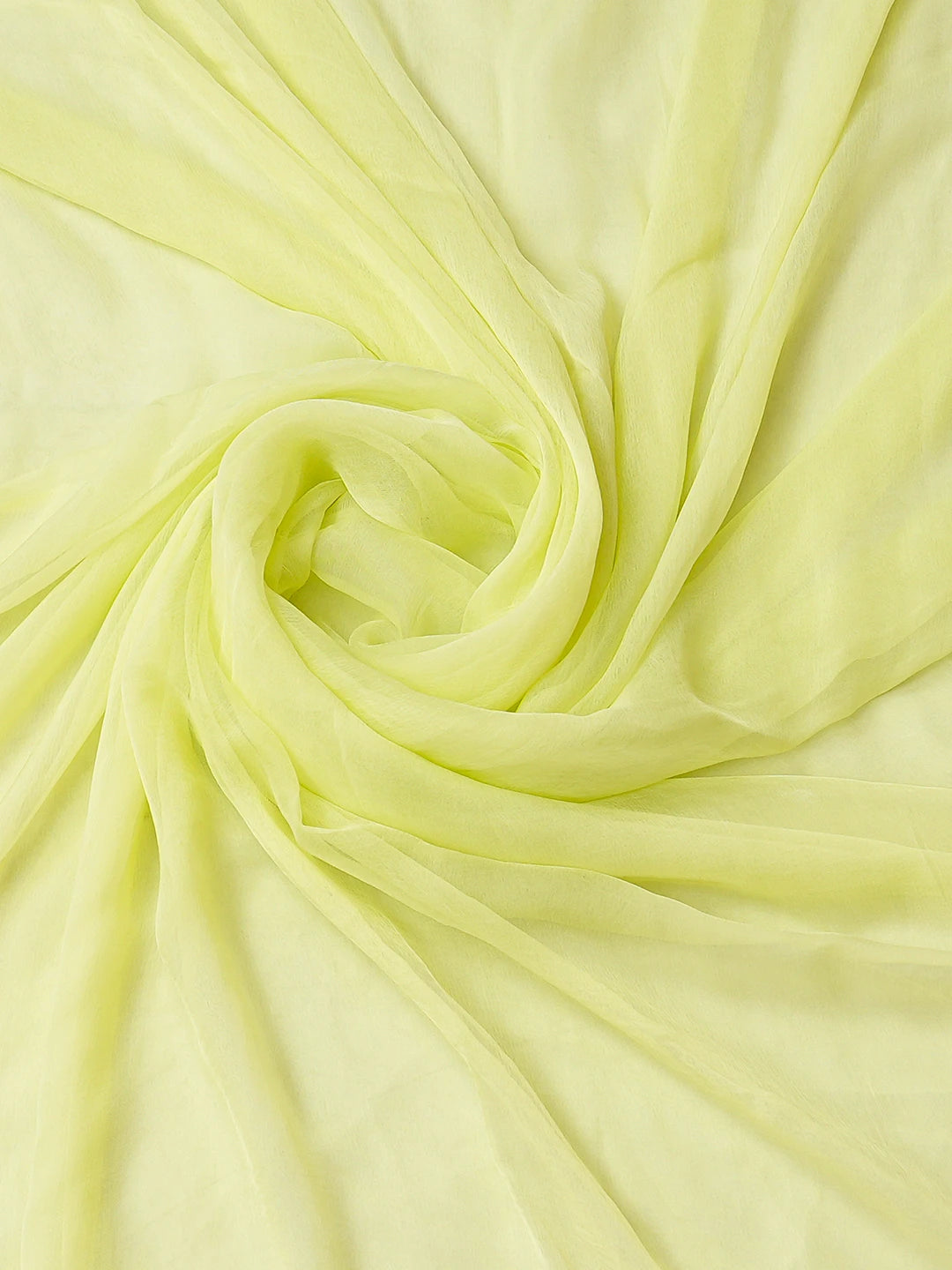Ada Hand Embroidered Lime Green Cotton Lucknowi Chikankari Unstitched Suit Piece 01A782859