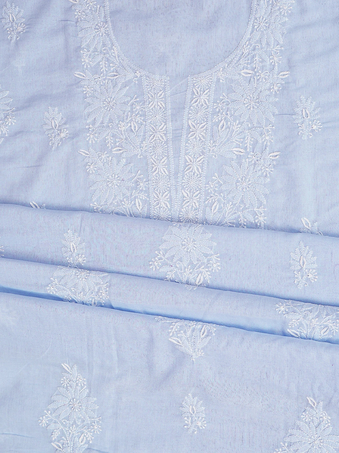 Ada Hand Embroidered Mauve Cotton Lucknowi Chikankari Unstitched Suit Piece 01A773529