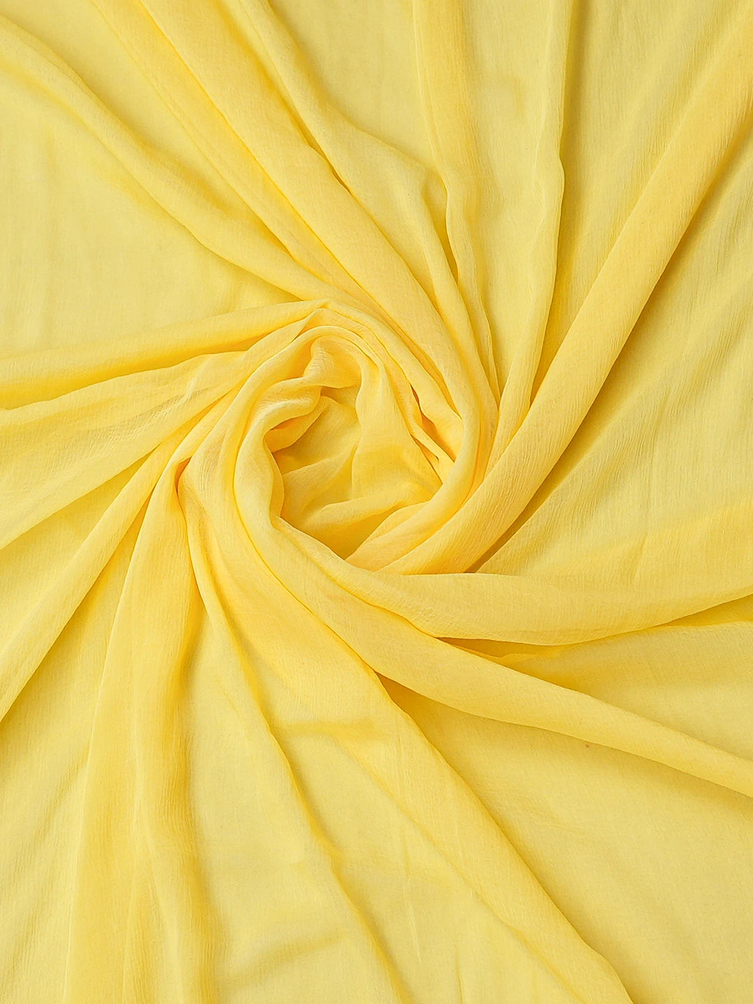 Ada Hand Embroidered Yellow Cotton Lucknowi Chikankari Unstitched Suit Piece 01A787349