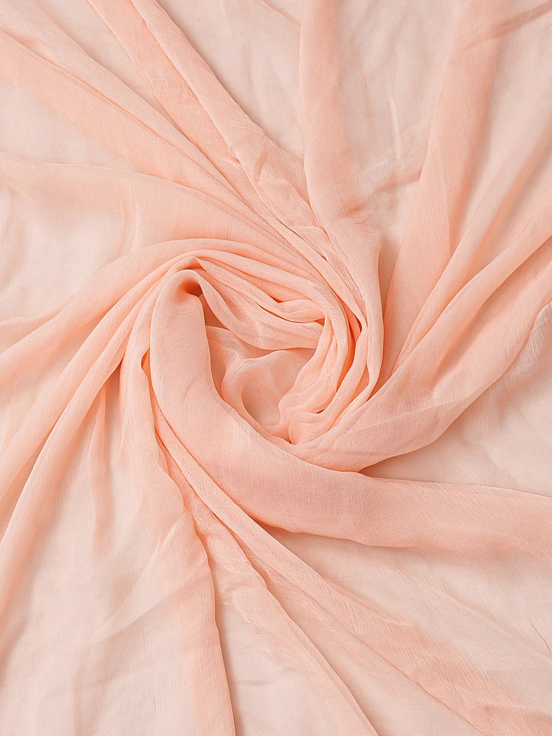 Ada Hand Embroidered Peach Cotton Lucknowi Chikankari Unstitched Suit Piece 01A782883