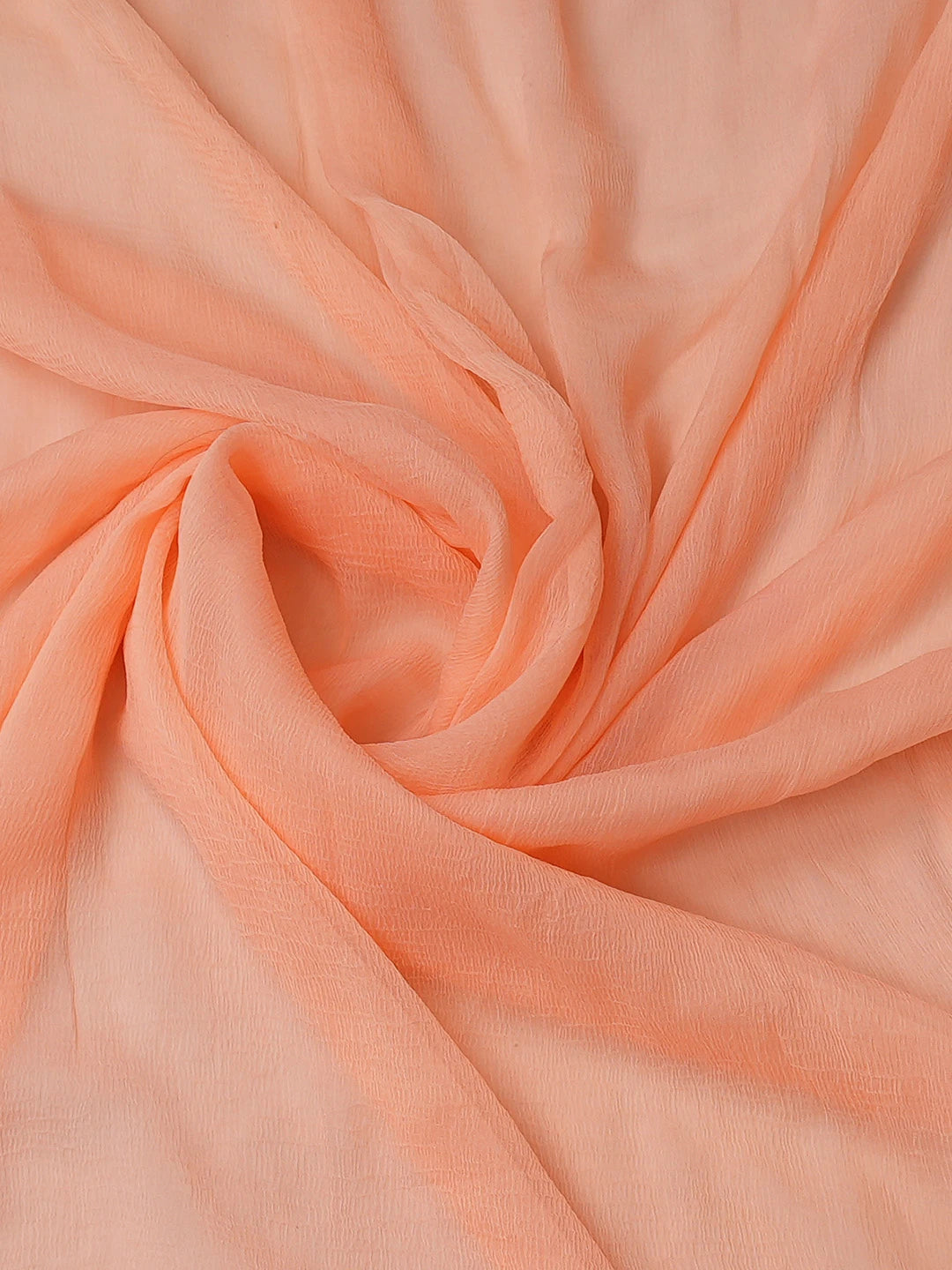 Ada Hand Embroidered Peach Cotton Lucknowi Chikankari Unstitched Suit Piece With Parsi Work 01A779672