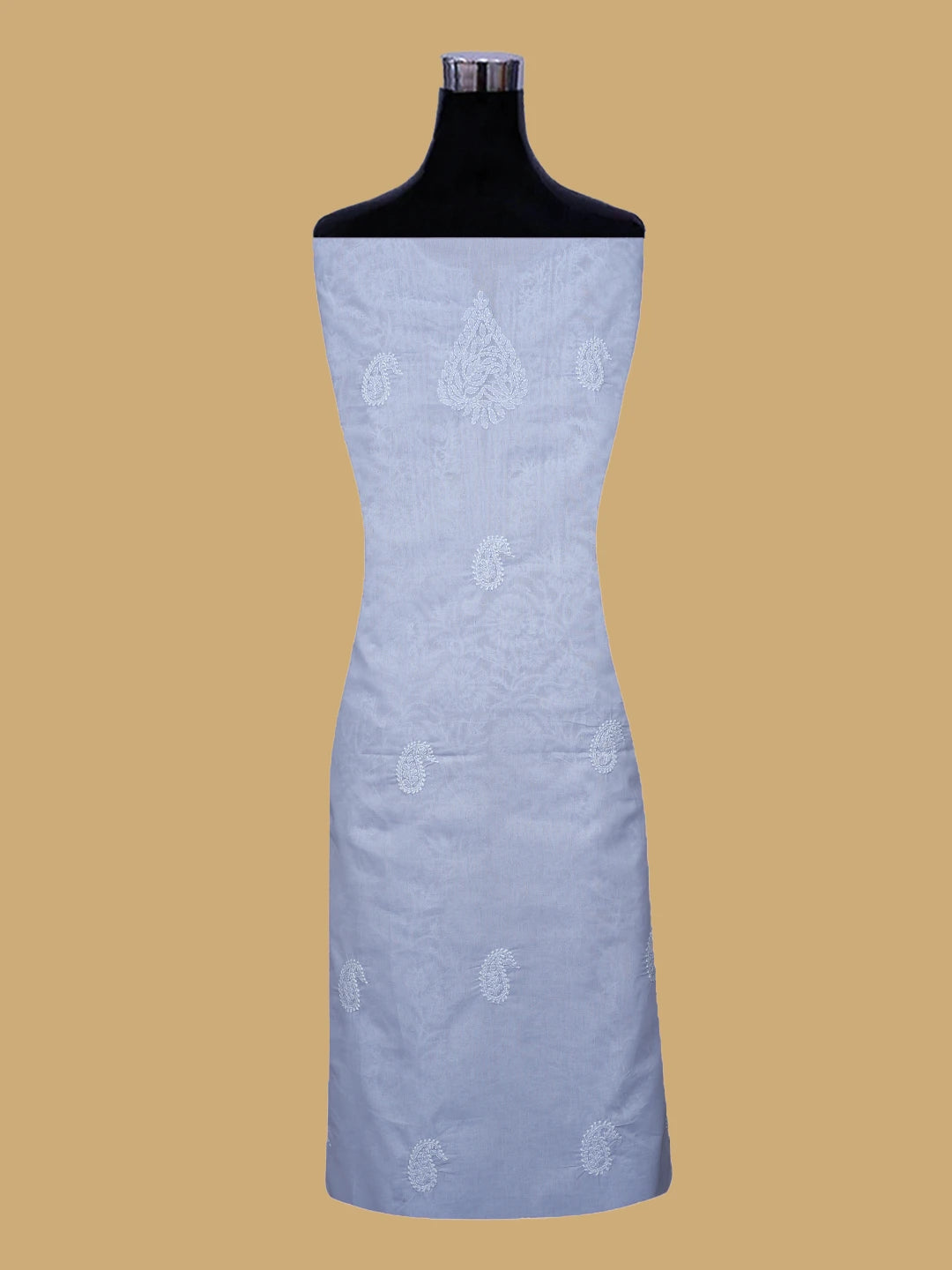 Ada Hand Embroidered Mauve Cotton Lucknowi Chikankari Unstitched Suit Piece 01A782863
